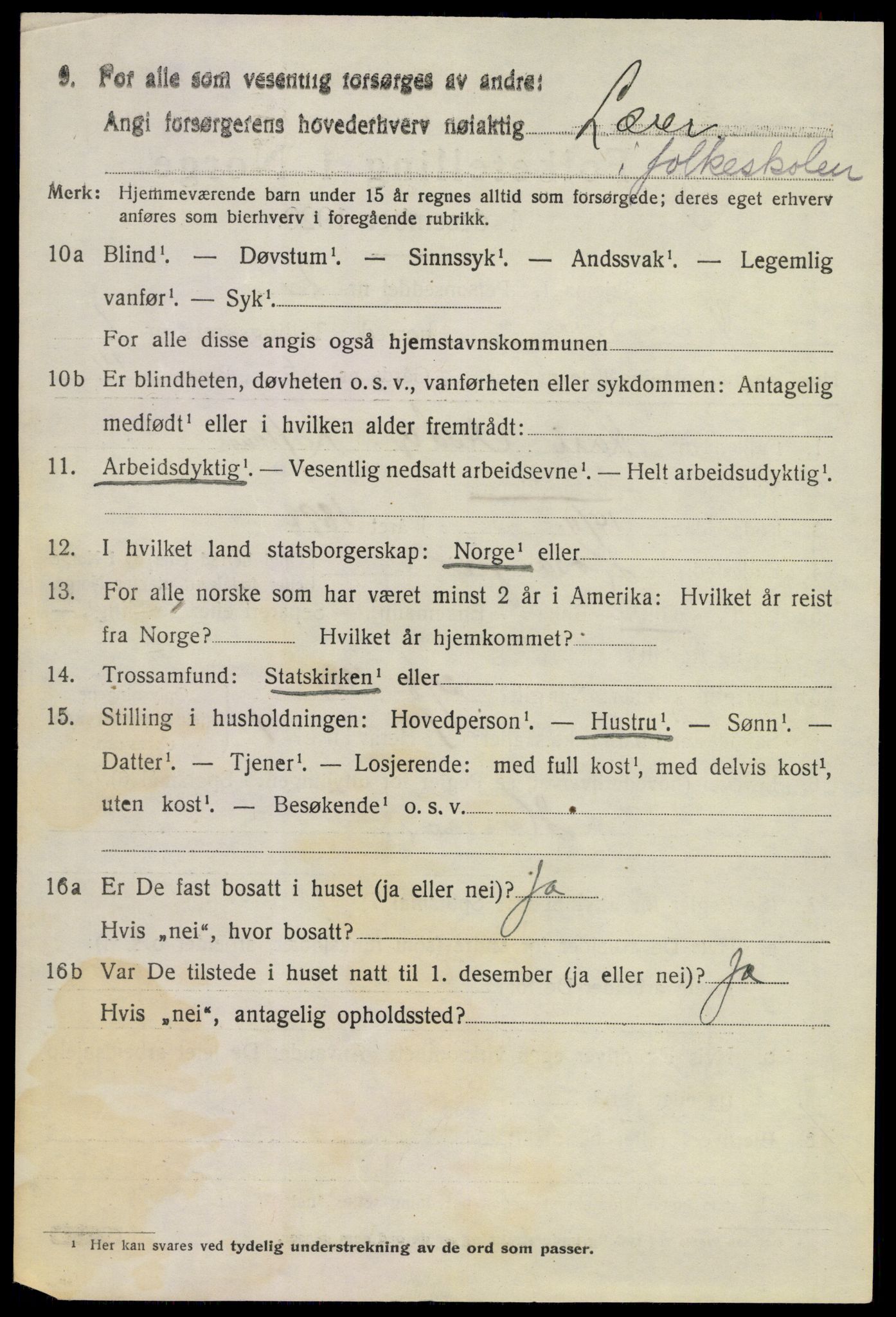 SAKO, 1920 census for Ytre Sandsvær, 1920, p. 1221