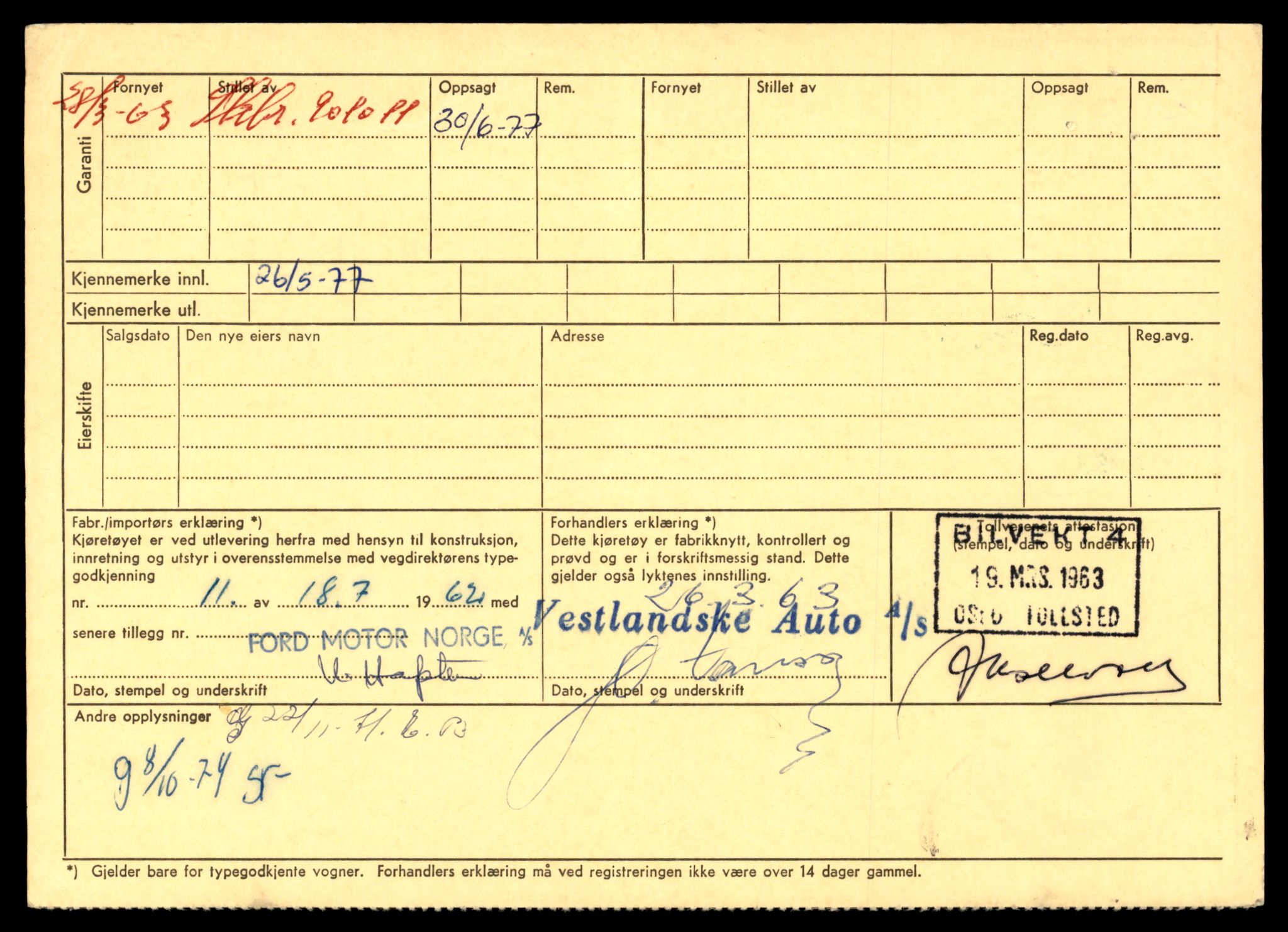 Møre og Romsdal vegkontor - Ålesund trafikkstasjon, AV/SAT-A-4099/F/Fe/L0008: Registreringskort for kjøretøy T 747 - T 894, 1927-1998, p. 164