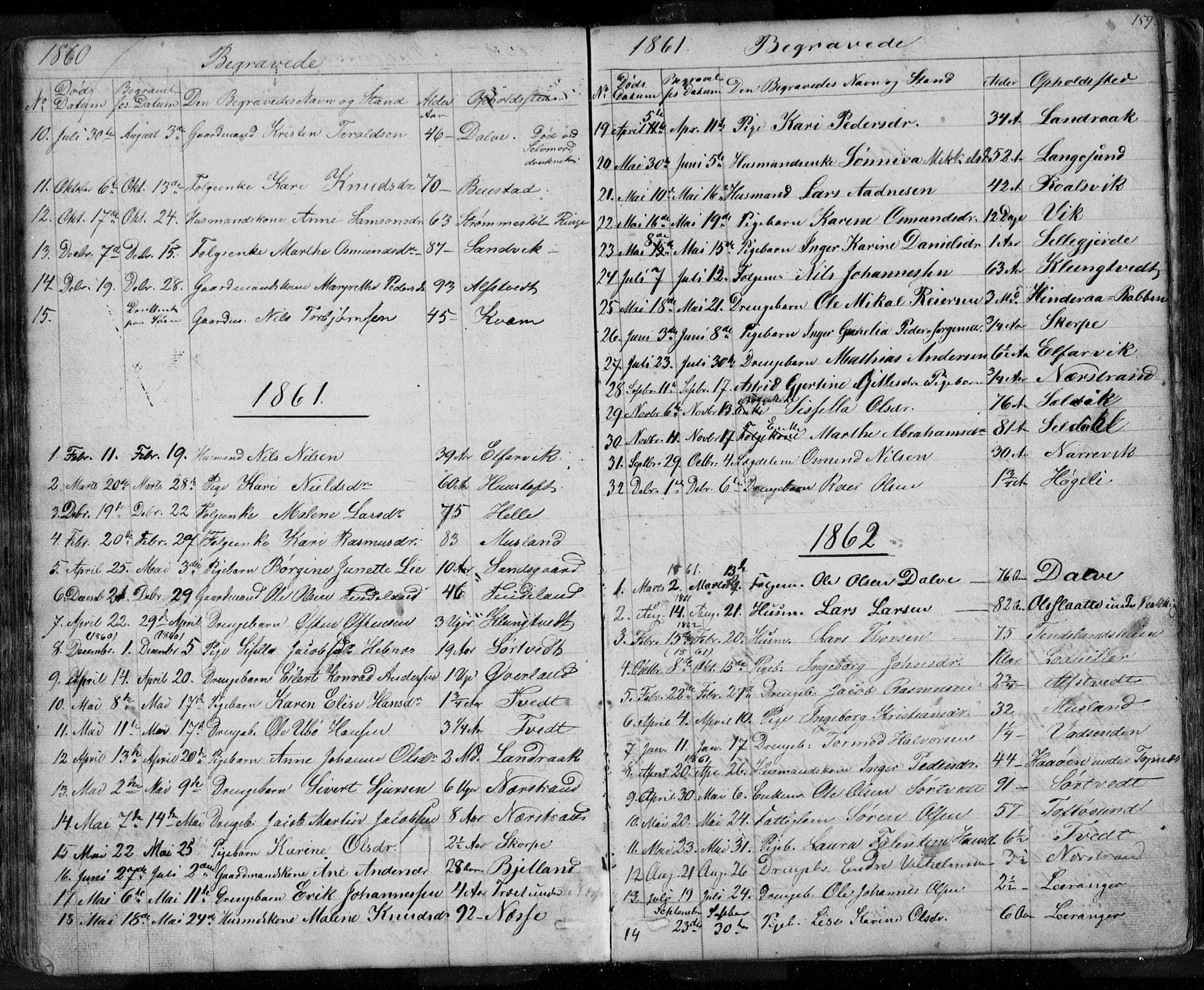 Nedstrand sokneprestkontor, SAST/A-101841/01/V: Parish register (copy) no. B 3, 1848-1933, p. 159