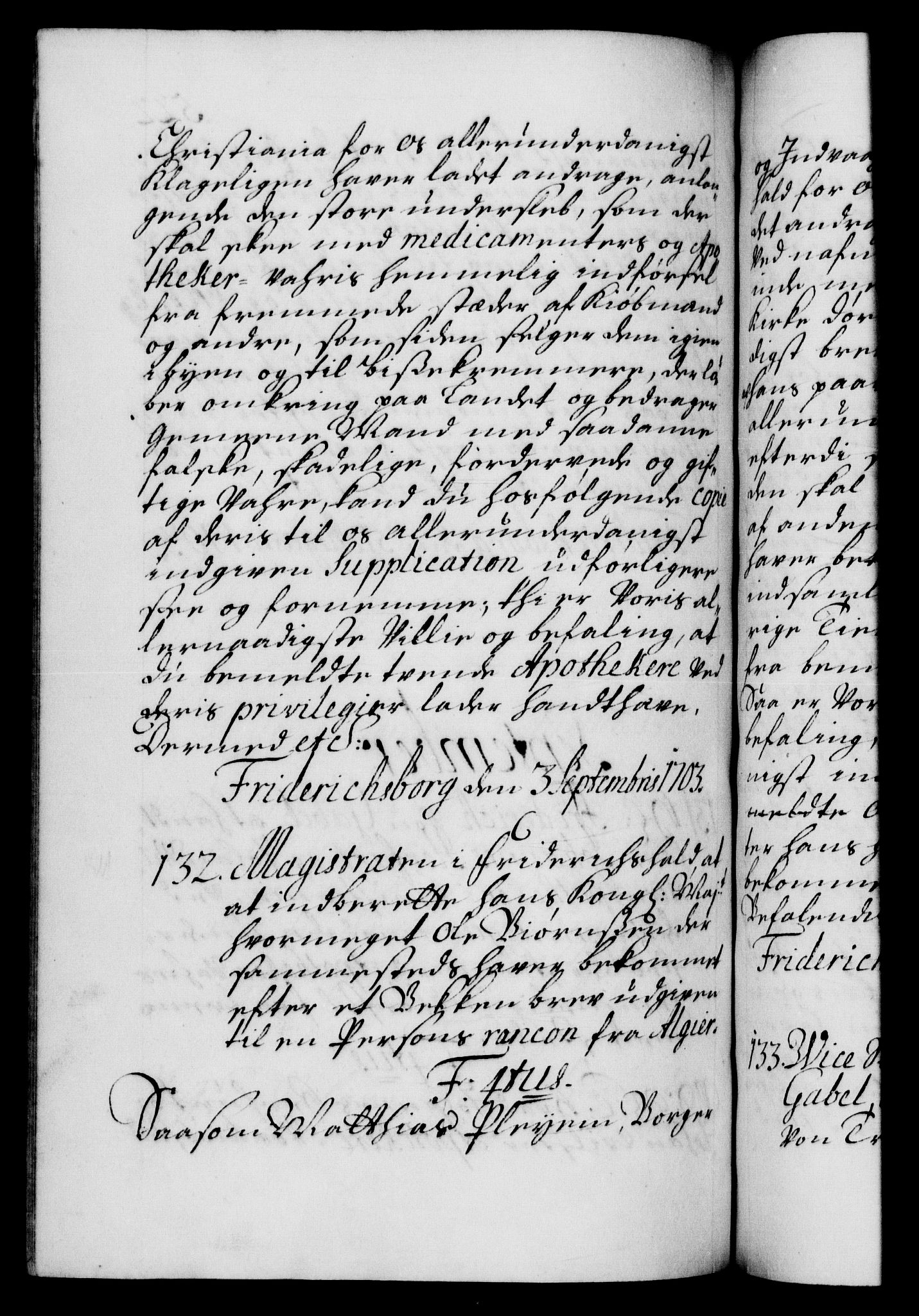 Danske Kanselli 1572-1799, AV/RA-EA-3023/F/Fc/Fca/Fcab/L0016: Norske tegnelser, 1699-1703, p. 522b