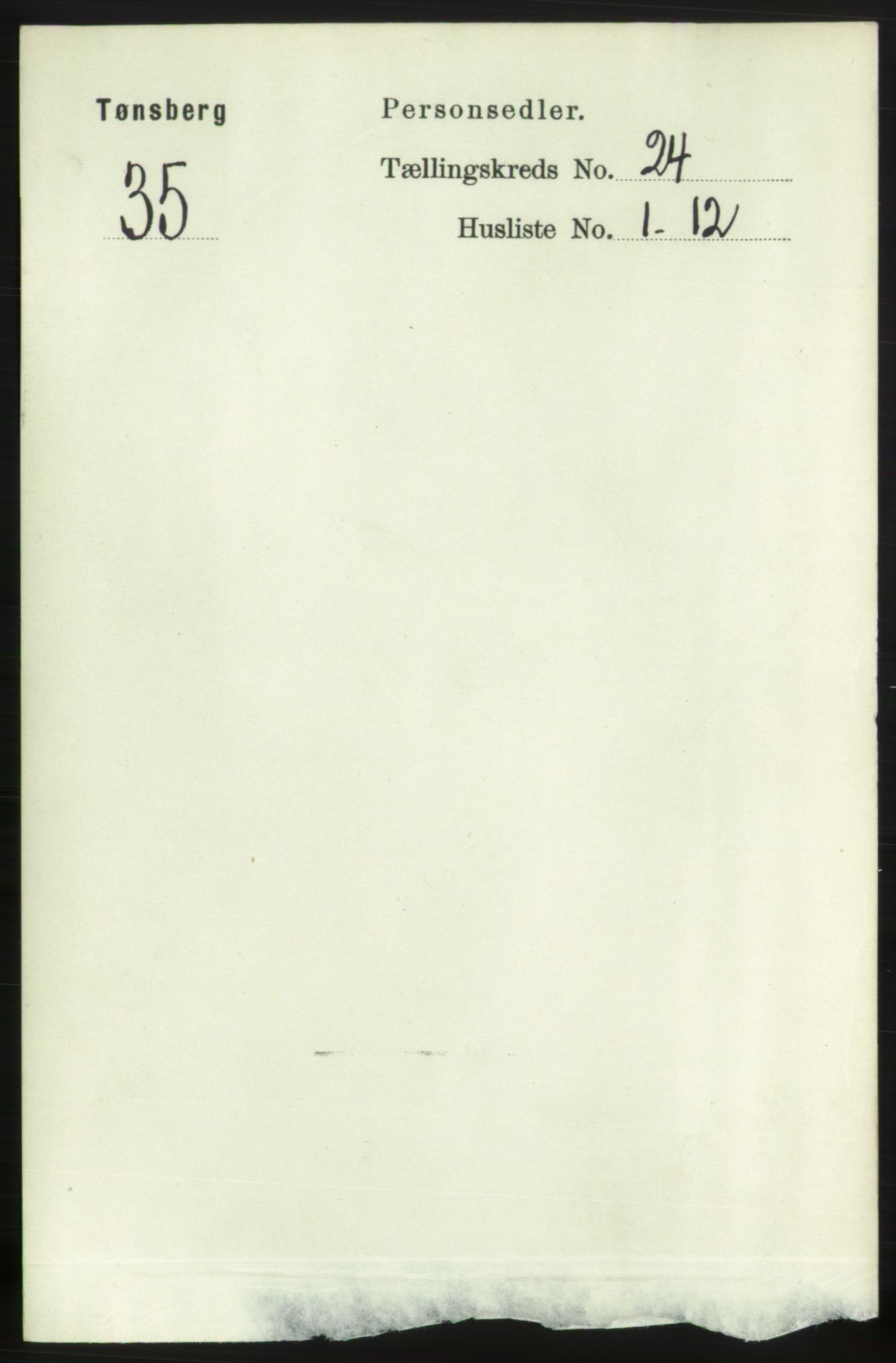 RA, 1891 census for 0705 Tønsberg, 1891, p. 6276