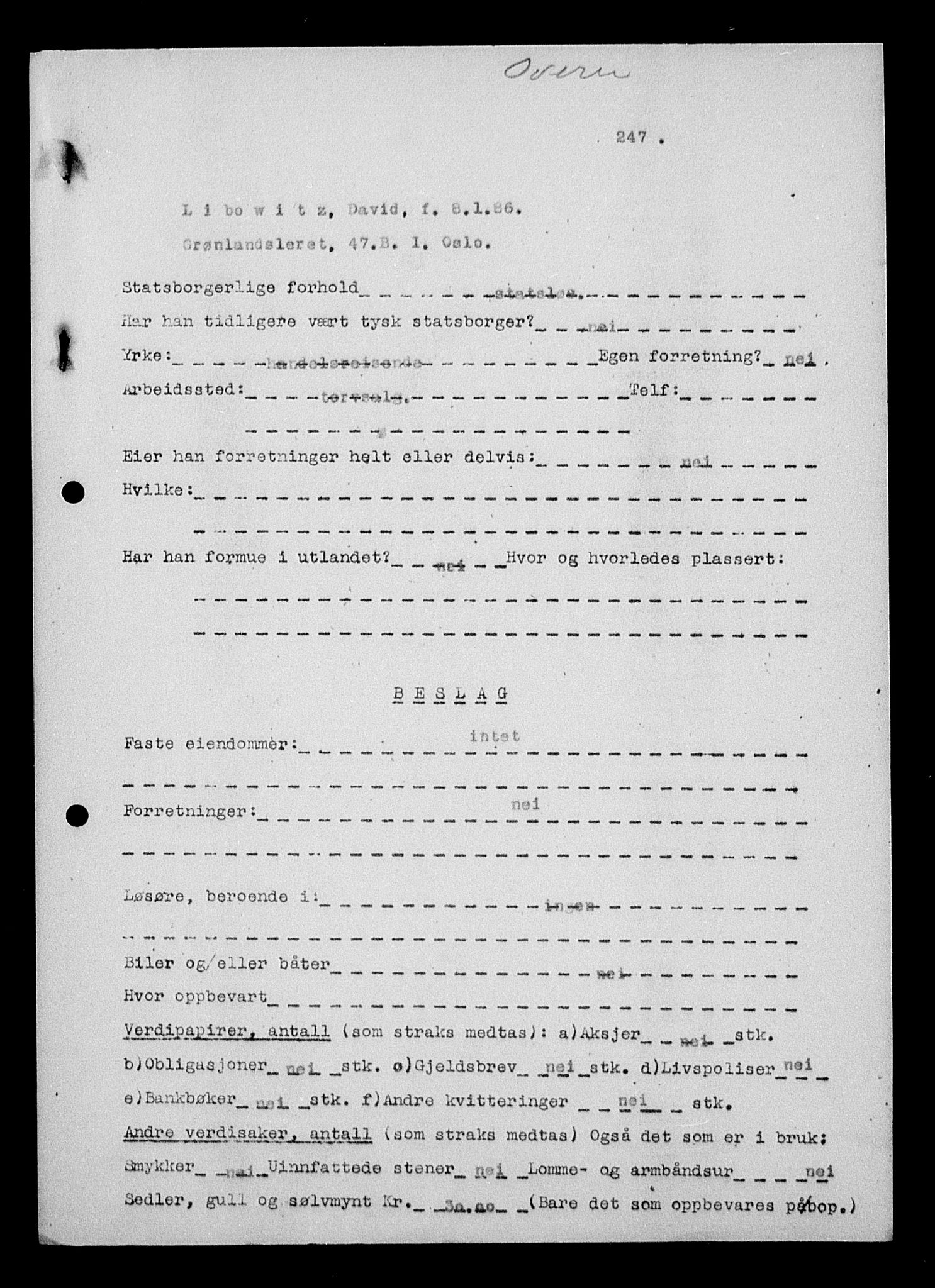 Justisdepartementet, Tilbakeføringskontoret for inndratte formuer, RA/S-1564/H/Hc/Hcc/L0959: --, 1945-1947, p. 548