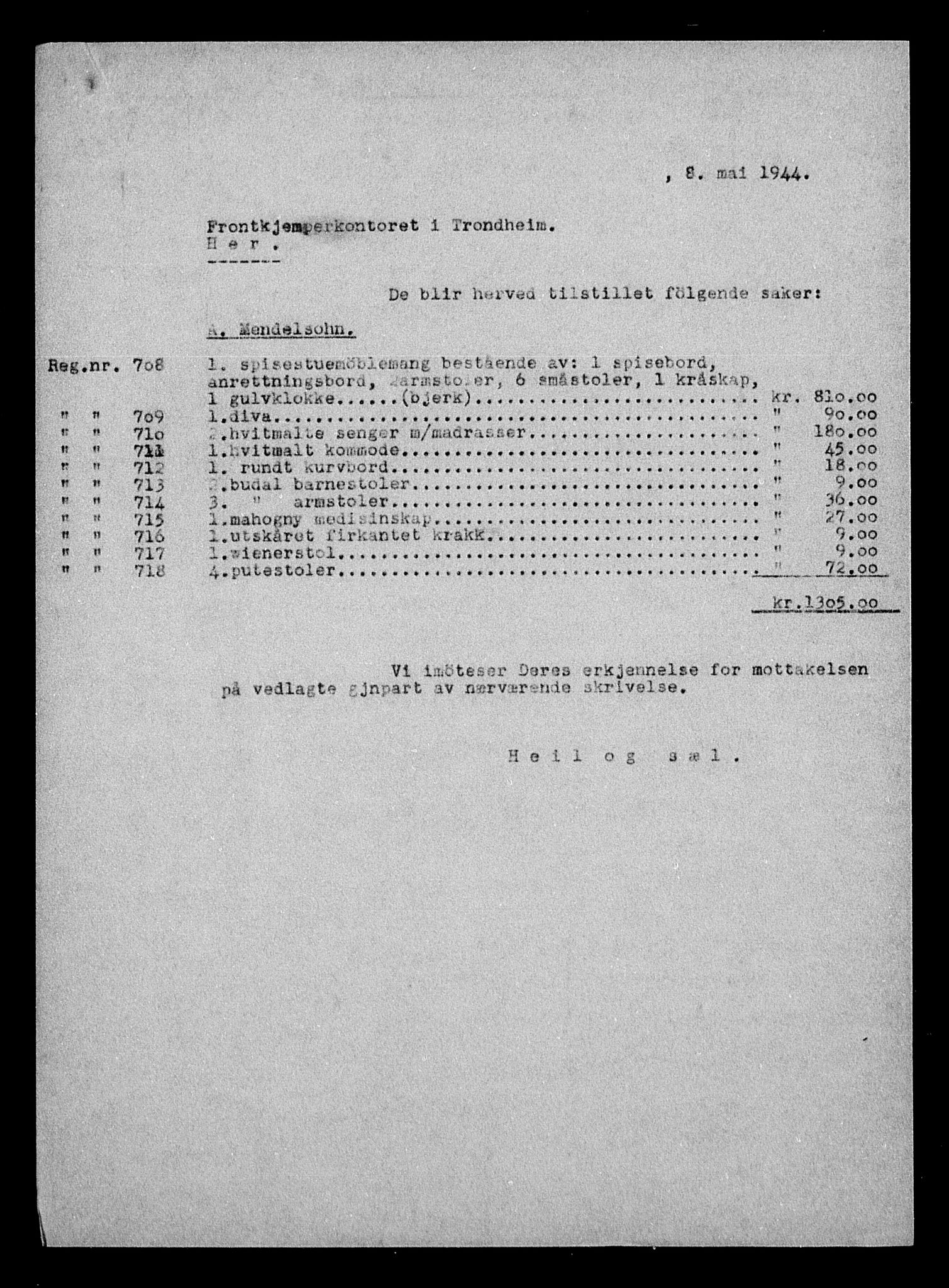 Justisdepartementet, Tilbakeføringskontoret for inndratte formuer, AV/RA-S-1564/H/Hc/Hca/L0903: --, 1945-1947, p. 653