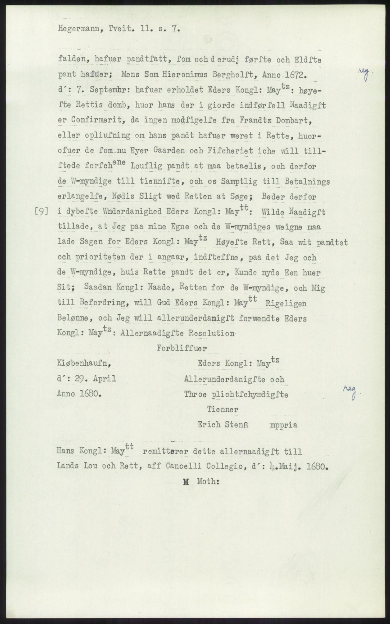 Samlinger til kildeutgivelse, Diplomavskriftsamlingen, AV/RA-EA-4053/H/Ha, p. 1463