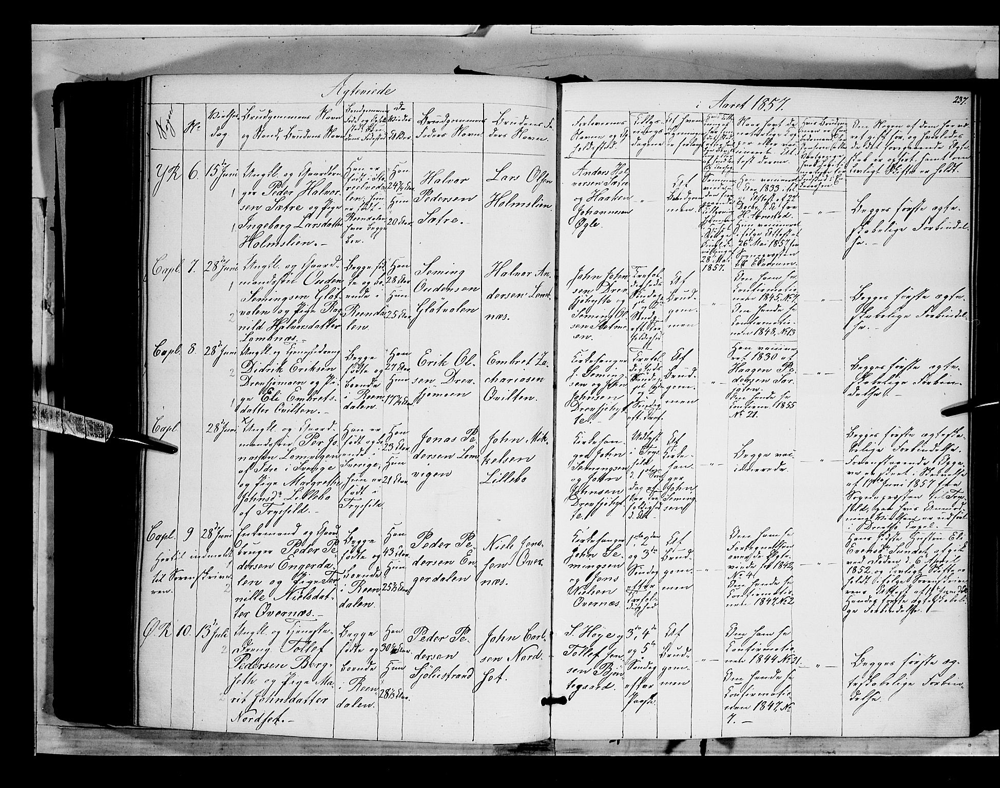 Rendalen prestekontor, SAH/PREST-054/H/Ha/Haa/L0005: Parish register (official) no. 5, 1853-1866, p. 237