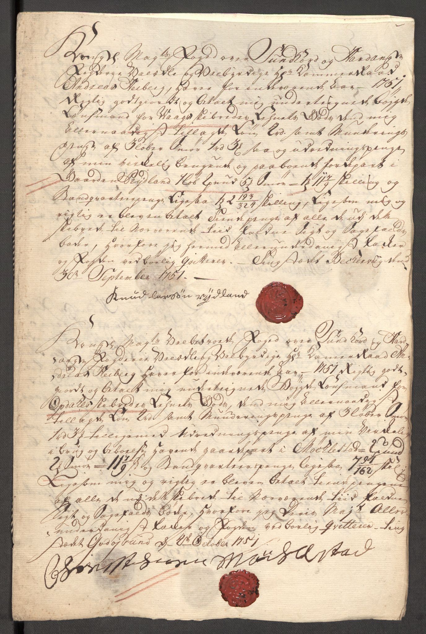 Rentekammeret inntil 1814, Reviderte regnskaper, Fogderegnskap, RA/EA-4092/R48/L3056: Fogderegnskap Sunnhordland og Hardanger, 1751, p. 316