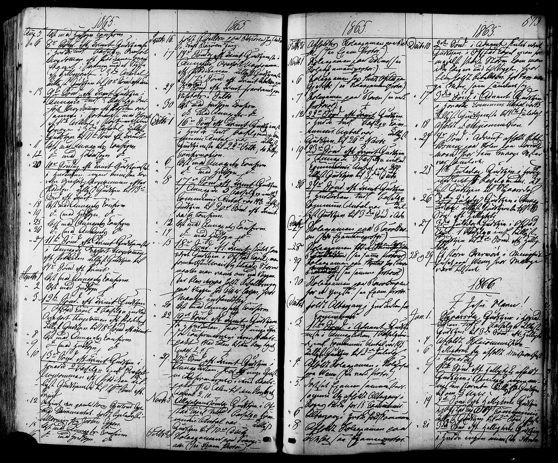 Ministerialprotokoller, klokkerbøker og fødselsregistre - Sør-Trøndelag, SAT/A-1456/665/L0772: Parish register (official) no. 665A07, 1856-1878, p. 573