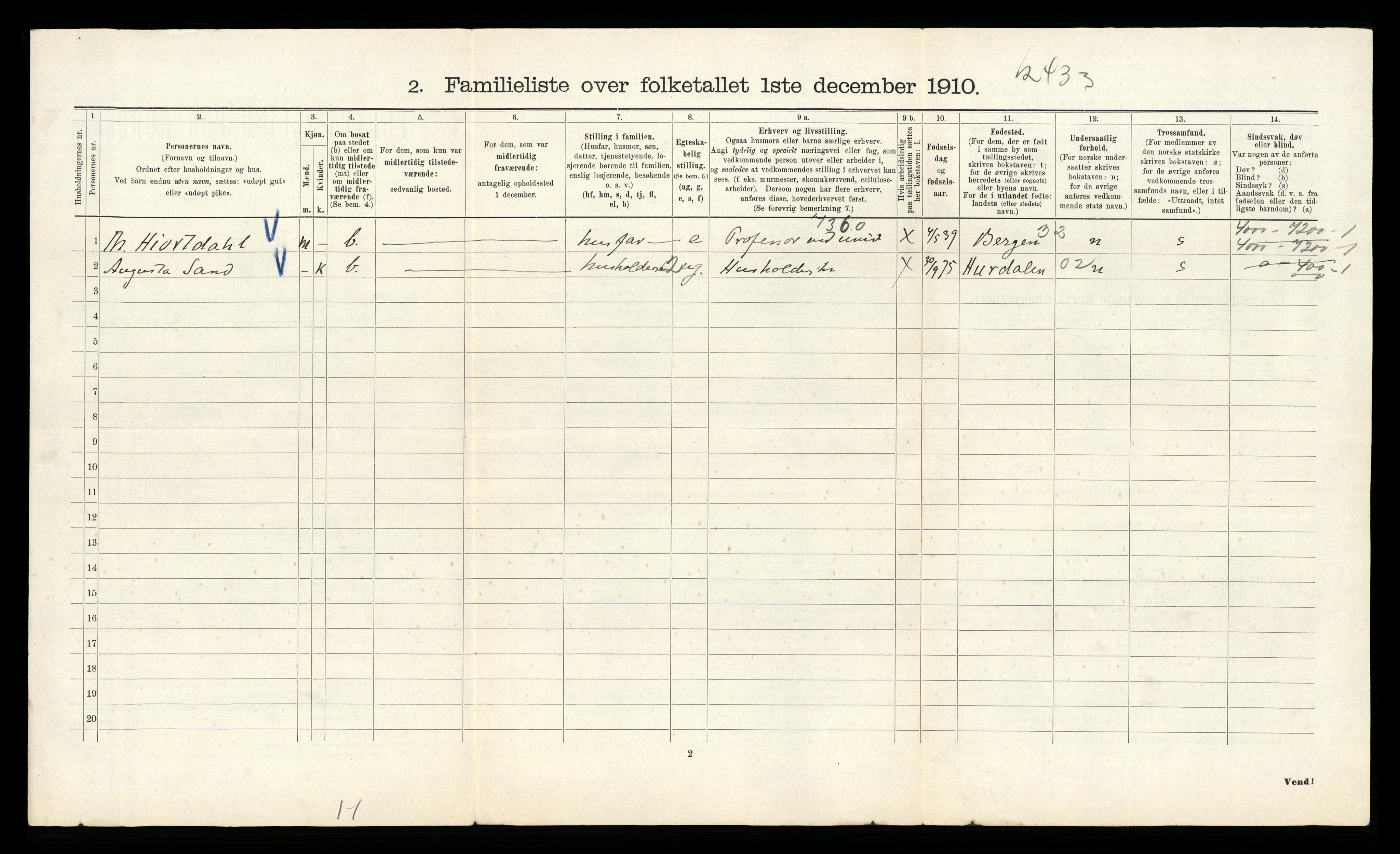 RA, 1910 census for Kristiania, 1910, p. 47724