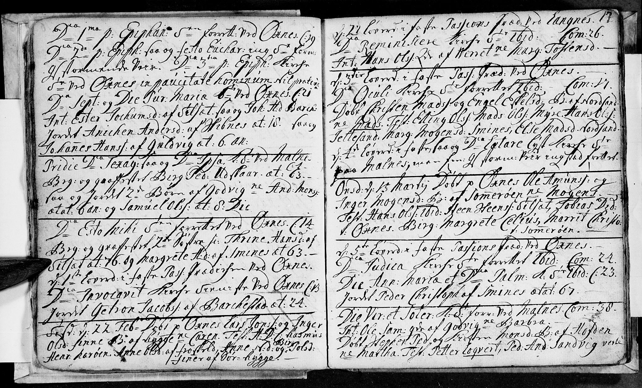 Ministerialprotokoller, klokkerbøker og fødselsregistre - Nordland, AV/SAT-A-1459/893/L1329: Parish register (official) no. 893A02, 1749-1791, p. 17