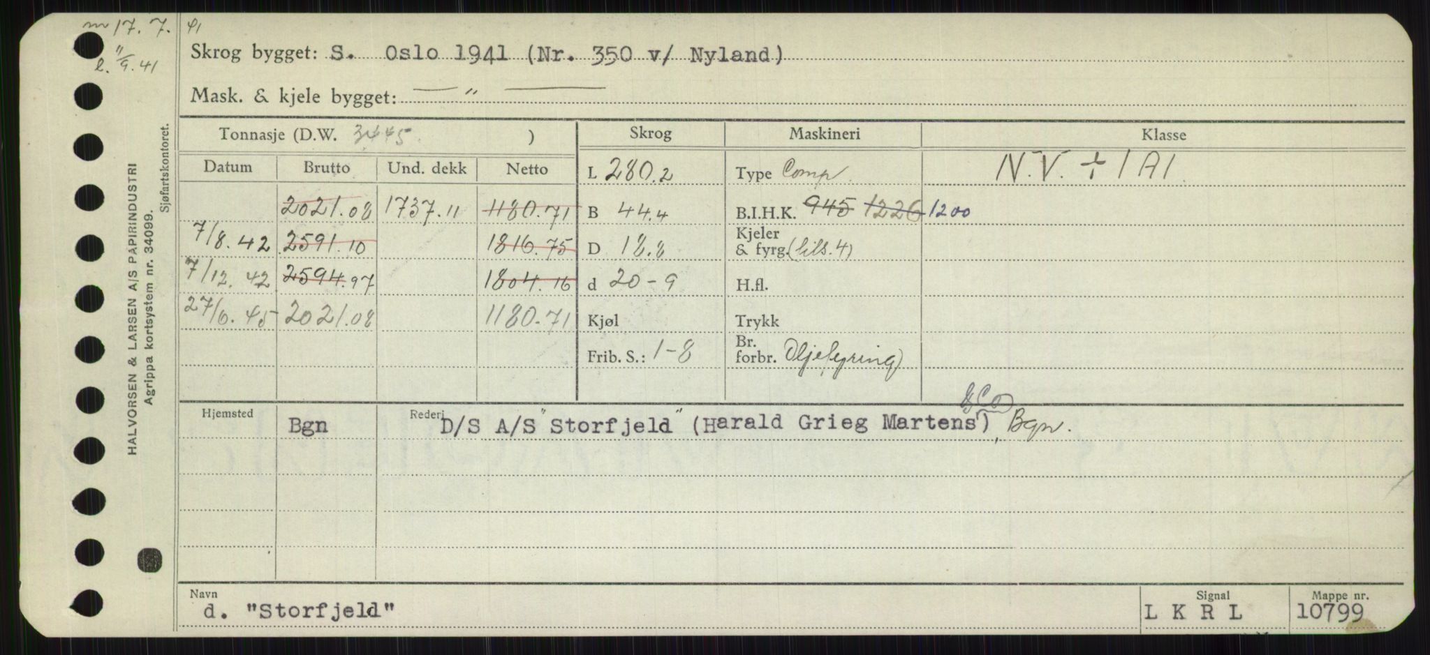 Sjøfartsdirektoratet med forløpere, Skipsmålingen, RA/S-1627/H/Hb/L0004: Fartøy, O-S, p. 461