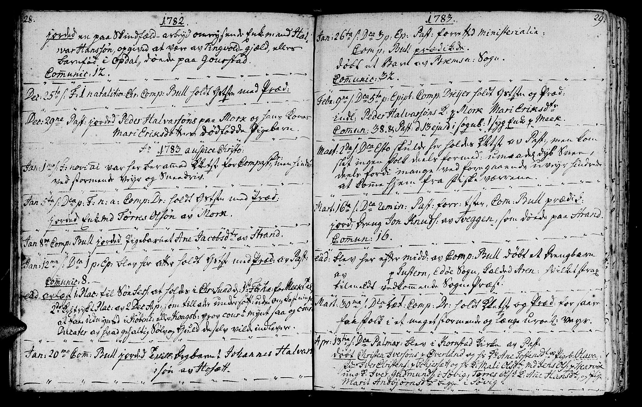 Ministerialprotokoller, klokkerbøker og fødselsregistre - Møre og Romsdal, SAT/A-1454/568/L0799: Parish register (official) no. 568A08, 1780-1819, p. 28-29
