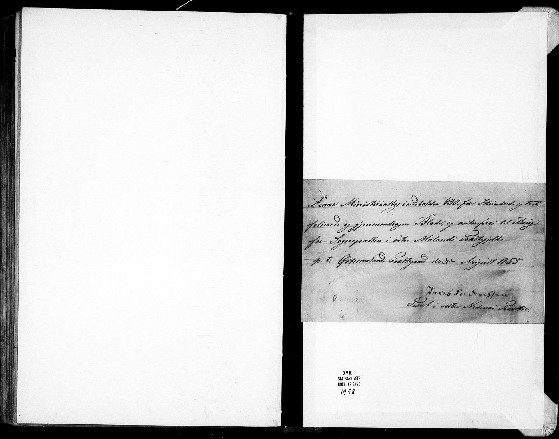 Tromøy sokneprestkontor, SAK/1111-0041/F/Fa/L0006: Parish register (official) no. A 6, 1855-1863