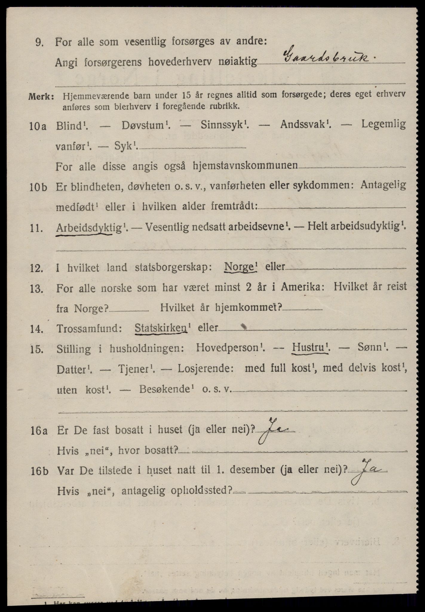 SAT, 1920 census for Vestnes, 1920, p. 5584