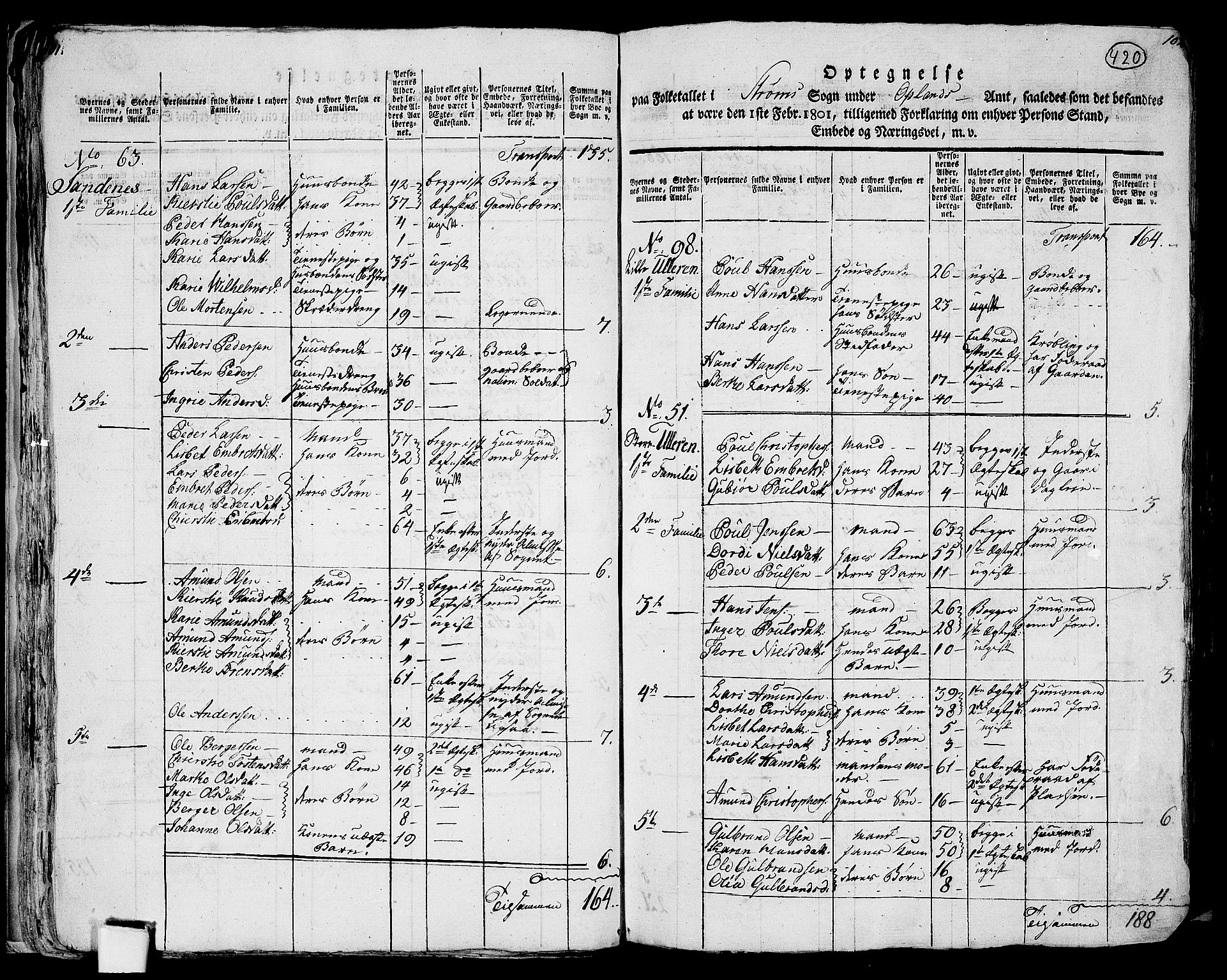 RA, 1801 census for 0419P Strøm, 1801, p. 419b-420a