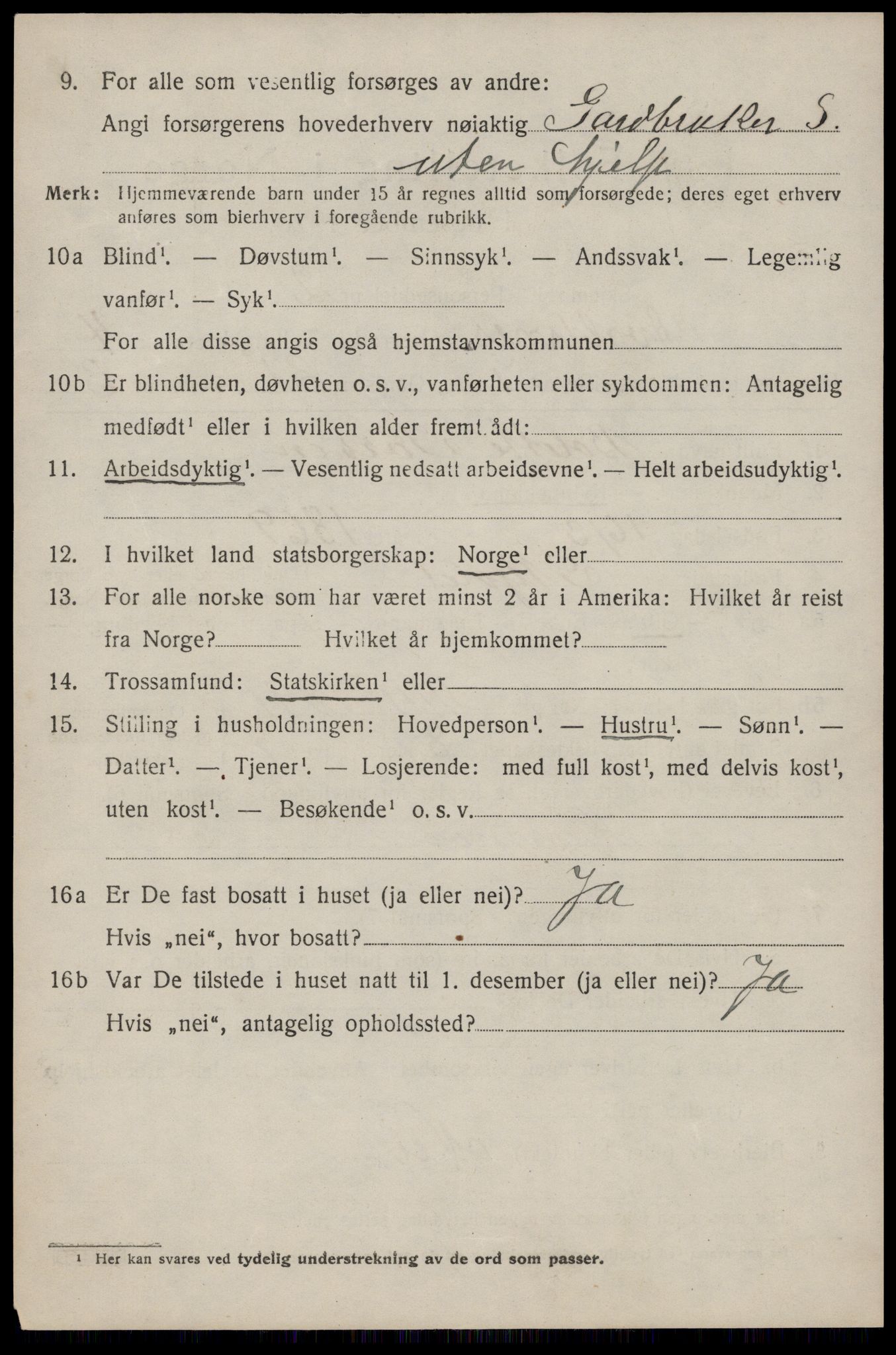 SAST, 1920 census for Avaldsnes, 1920, p. 4036