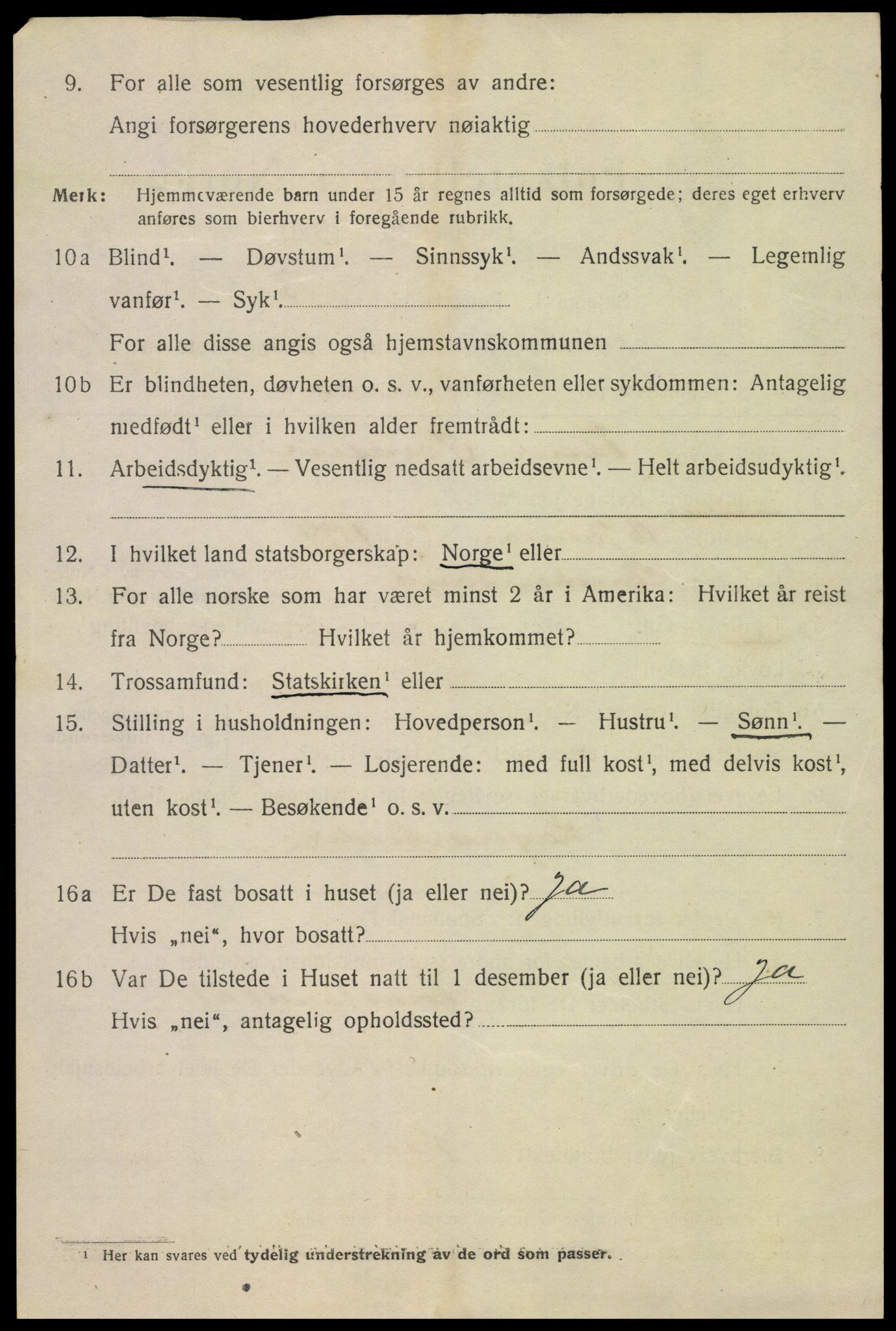 SAK, 1920 census for Kristiansand, 1920, p. 15330