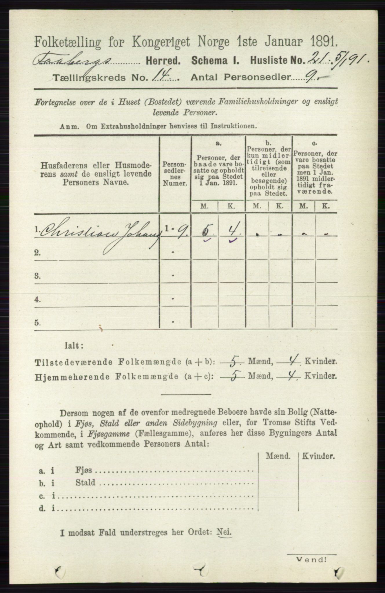 RA, 1891 census for 0524 Fåberg, 1891, p. 5643