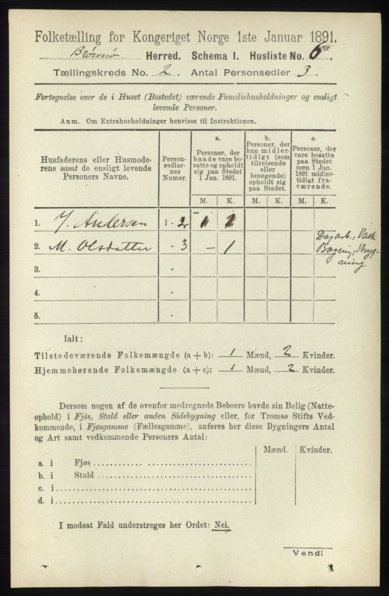 RA, 1891 census for 1814 Brønnøy, 1891, p. 753