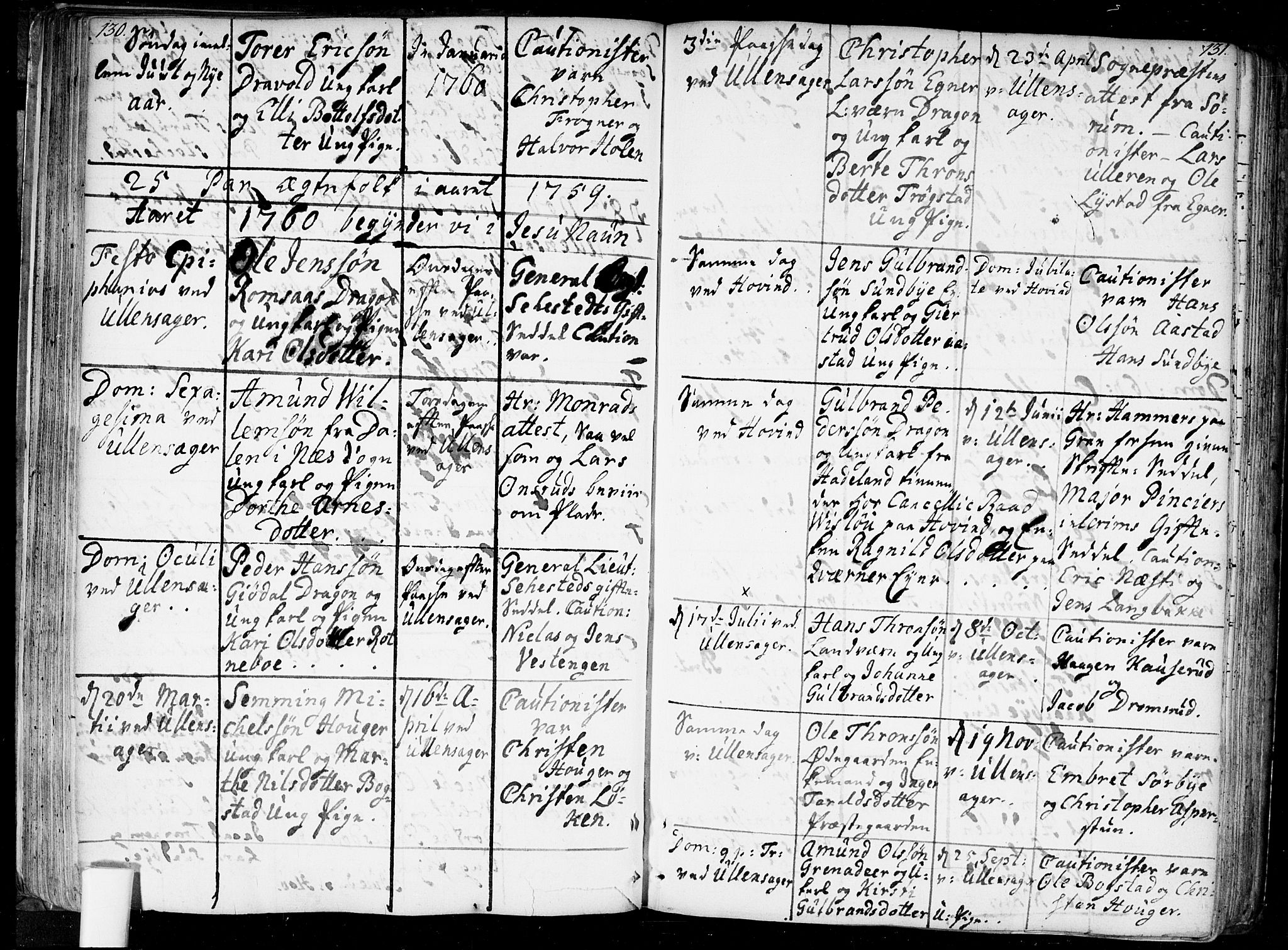 Ullensaker prestekontor Kirkebøker, AV/SAO-A-10236a/F/Fa/L0010: Parish register (official) no. I 10, 1733-1776, p. 130-131