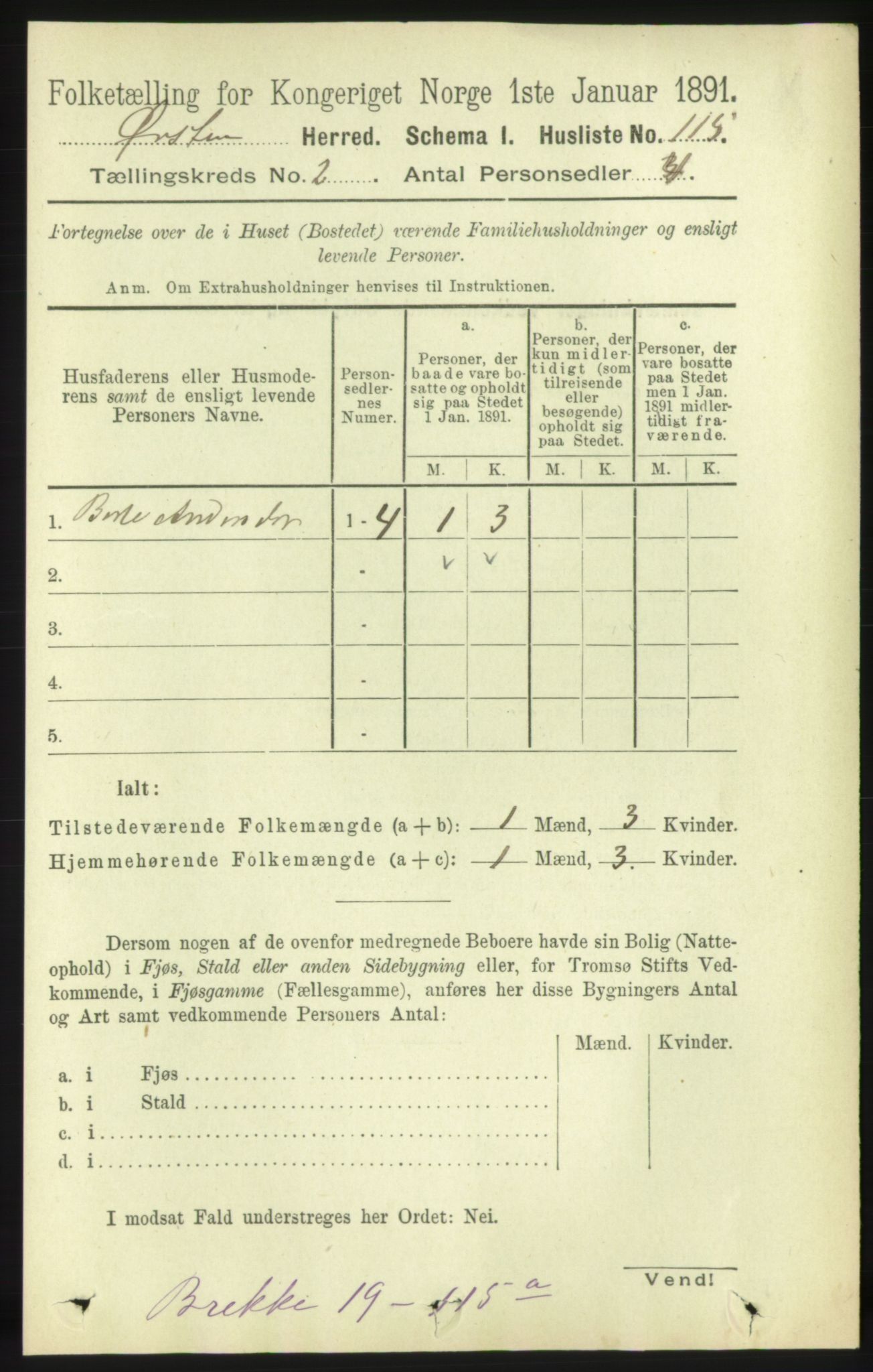 RA, 1891 census for 1520 Ørsta, 1891, p. 483