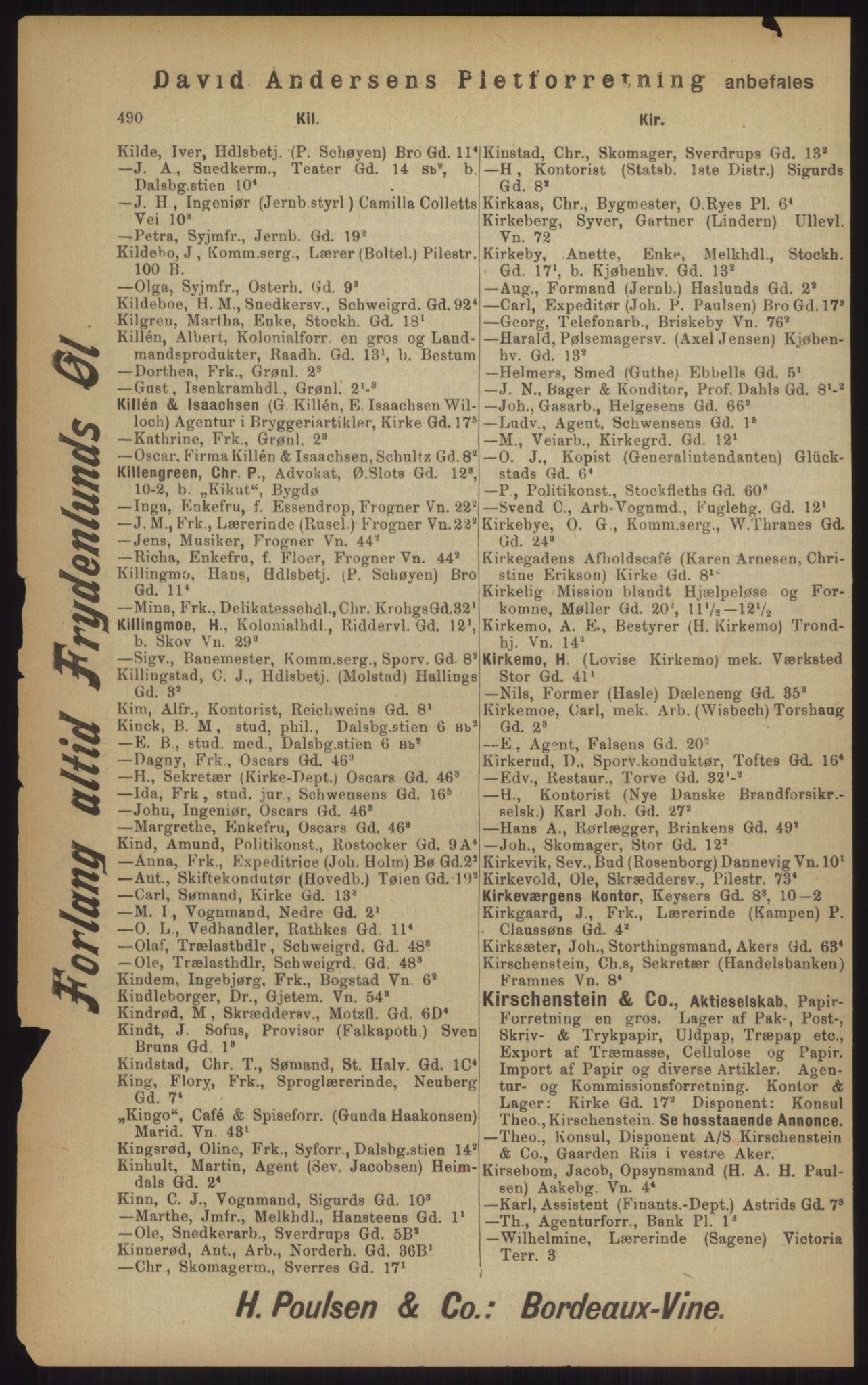 Kristiania/Oslo adressebok, PUBL/-, 1902, p. 490