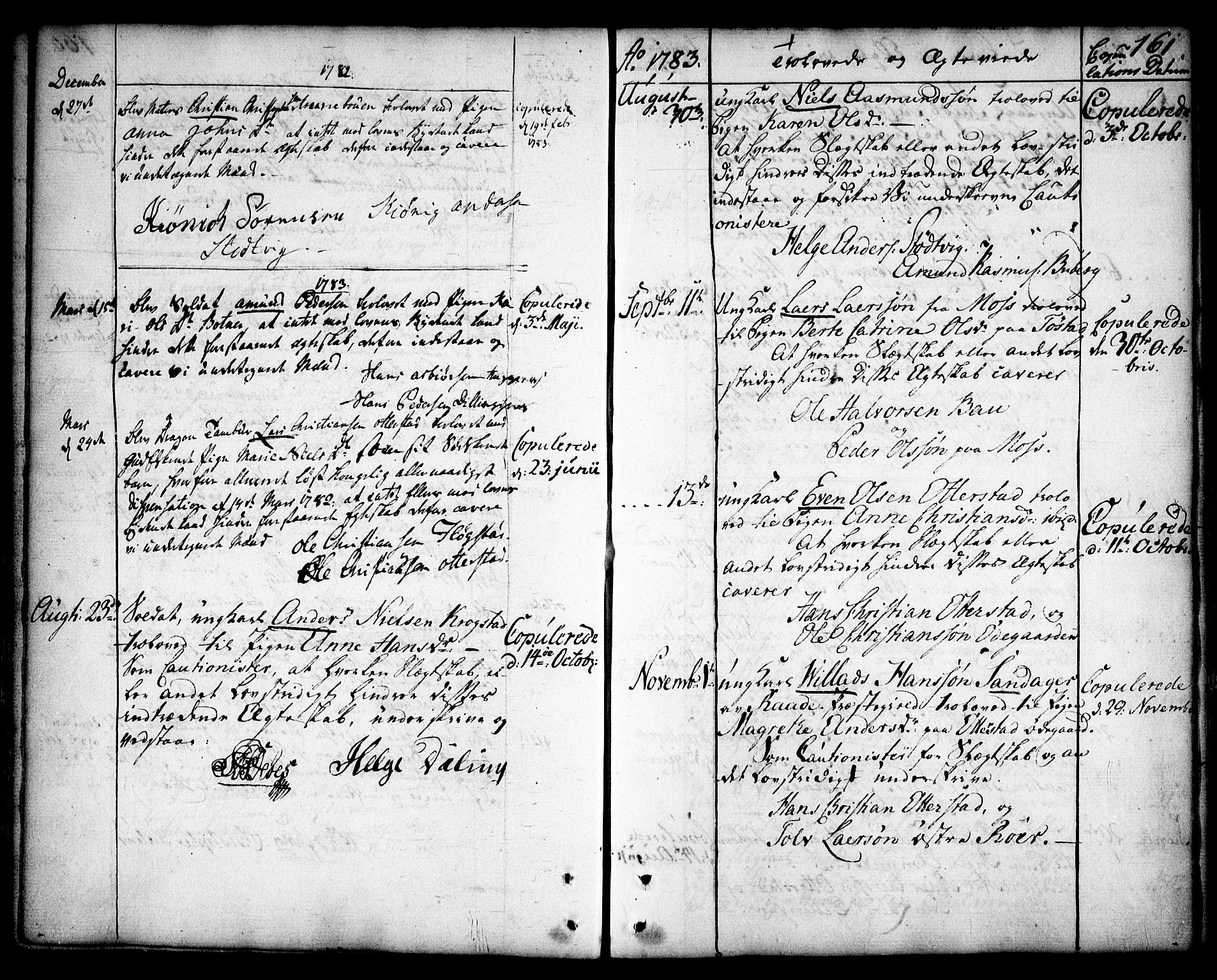 Rygge prestekontor Kirkebøker, AV/SAO-A-10084b/F/Fa/L0002: Parish register (official) no. 2, 1771-1814, p. 161