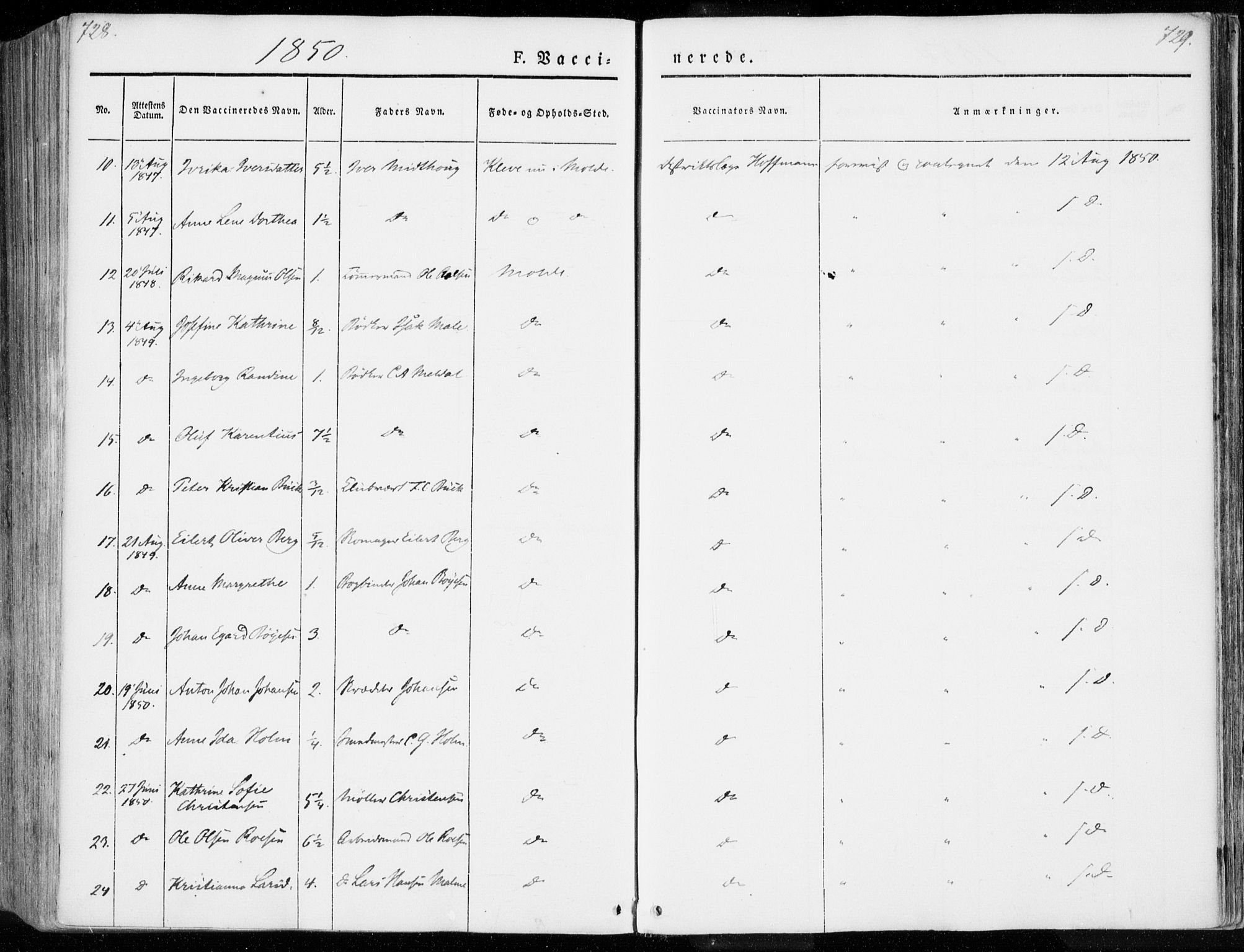 Ministerialprotokoller, klokkerbøker og fødselsregistre - Møre og Romsdal, SAT/A-1454/558/L0689: Parish register (official) no. 558A03, 1843-1872, p. 728-729