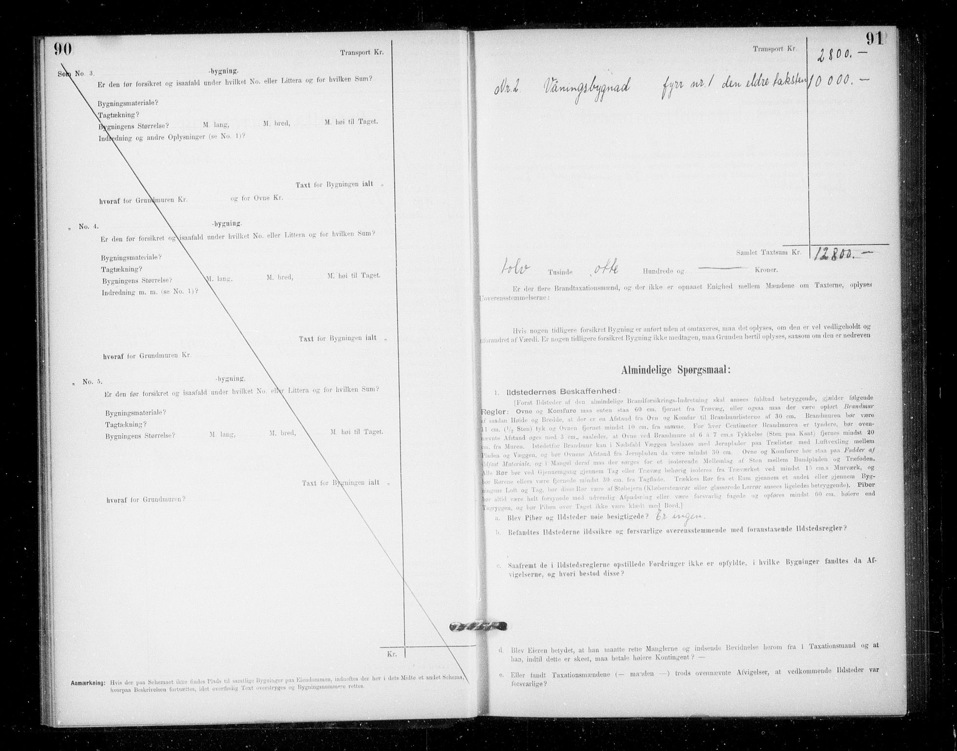 Lensmannen i Jondal, AV/SAB-A-33101/0012/L0005: Branntakstprotokoll, skjematakst, 1894-1951, p. 90-91