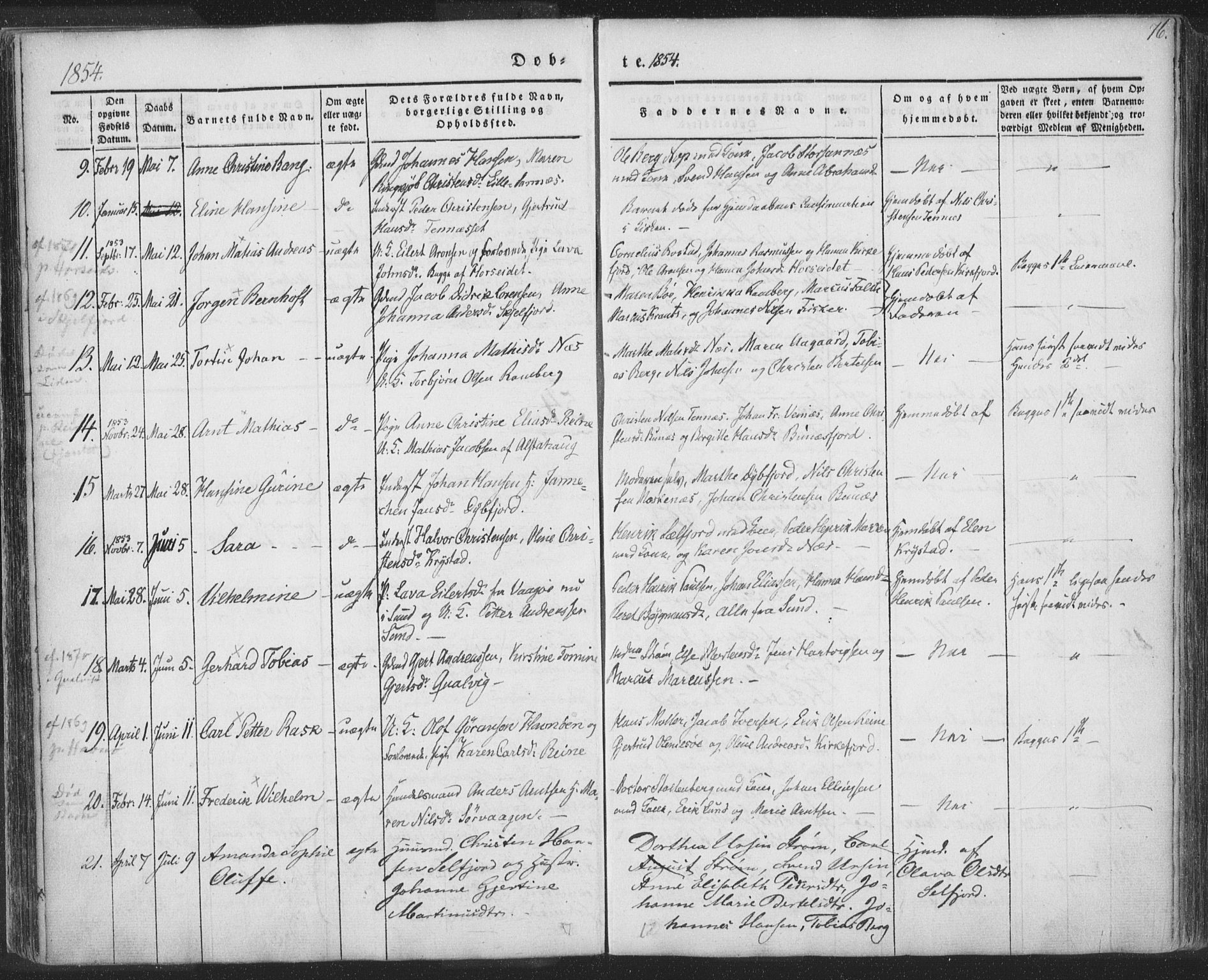 Ministerialprotokoller, klokkerbøker og fødselsregistre - Nordland, AV/SAT-A-1459/885/L1202: Parish register (official) no. 885A03, 1838-1859, p. 76