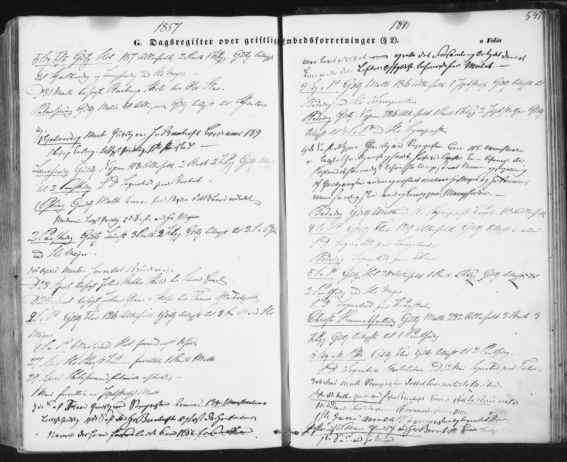 Ministerialprotokoller, klokkerbøker og fødselsregistre - Sør-Trøndelag, SAT/A-1456/691/L1076: Parish register (official) no. 691A08, 1852-1861, p. 547