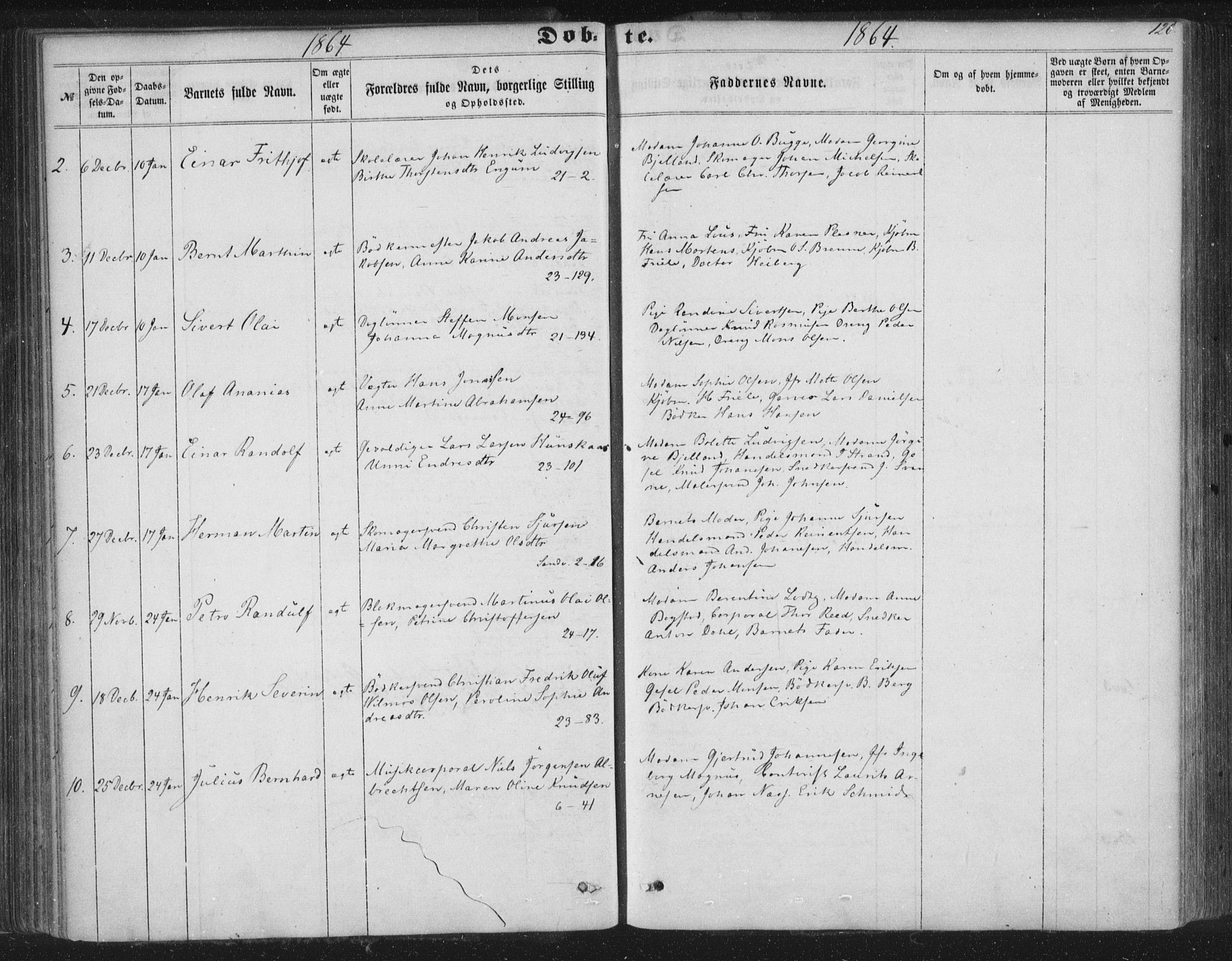 Korskirken sokneprestembete, AV/SAB-A-76101/H/Haa/L0018: Parish register (official) no. B 4, 1857-1866, p. 120