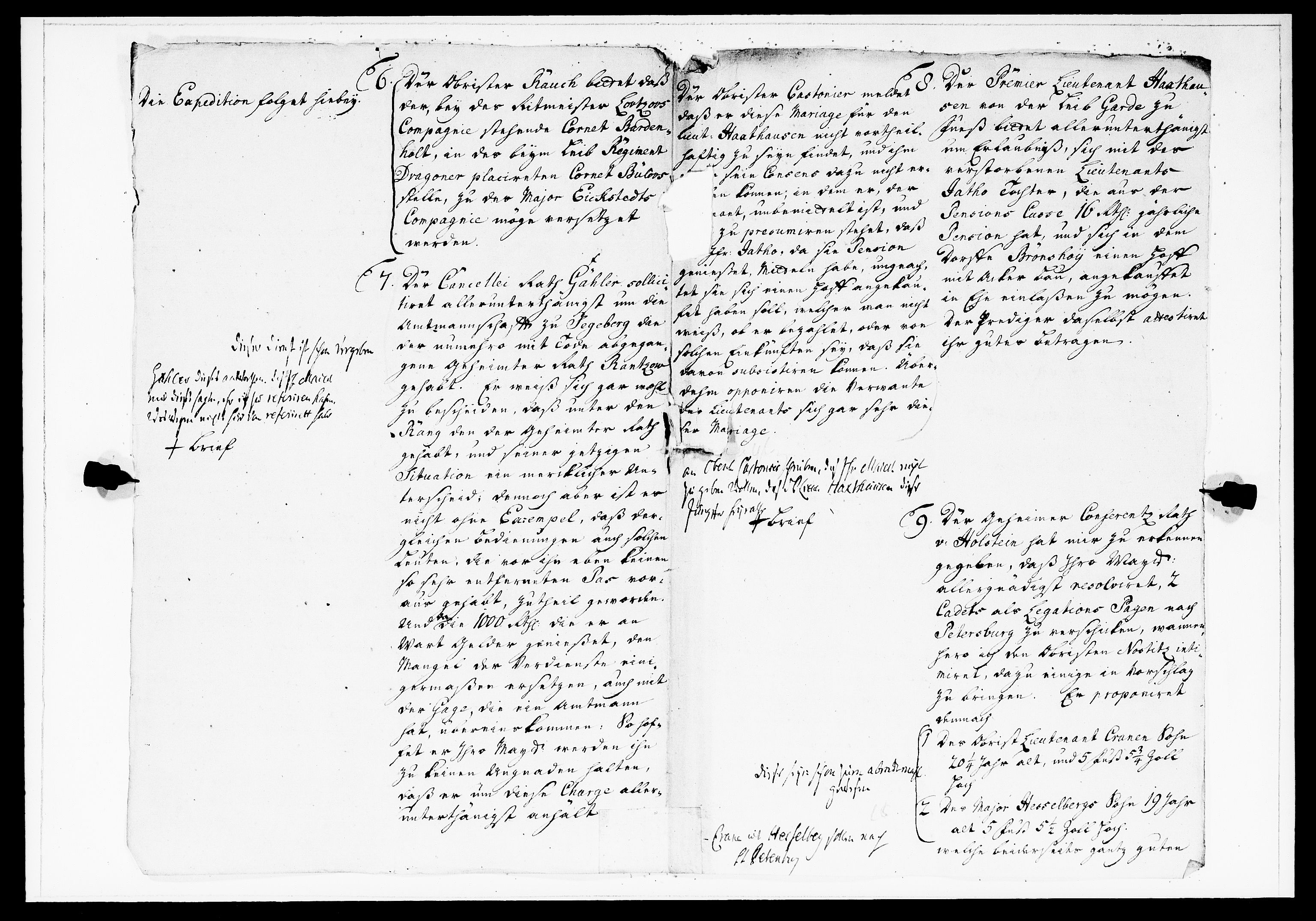 Krigskollegiet, Krigskancelliet, DRA/A-0006/-/1182-1187: Refererede sager, 1744, p. 356