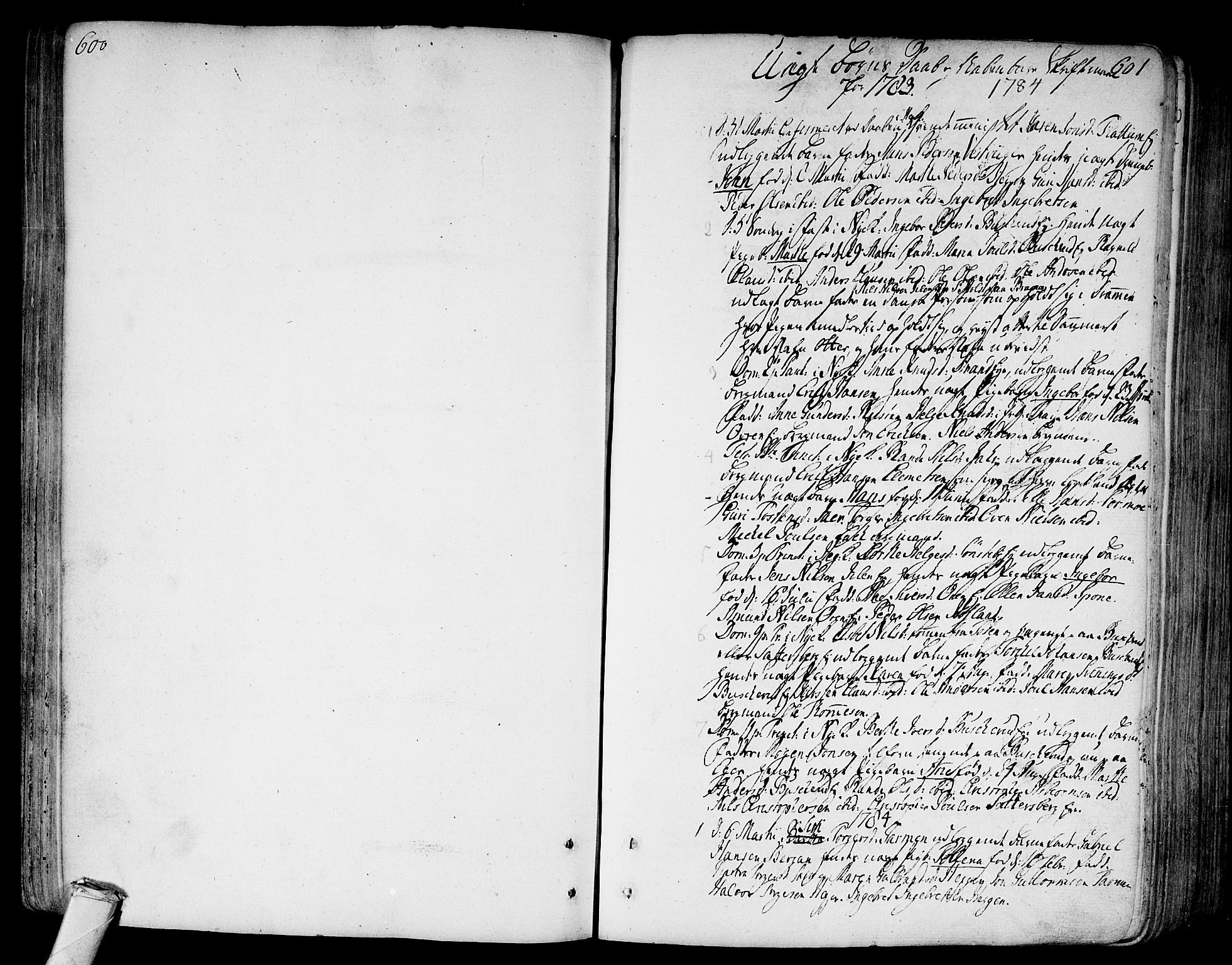 Modum kirkebøker, AV/SAKO-A-234/F/Fa/L0003: Parish register (official) no. 3, 1783-1819, p. 600-601