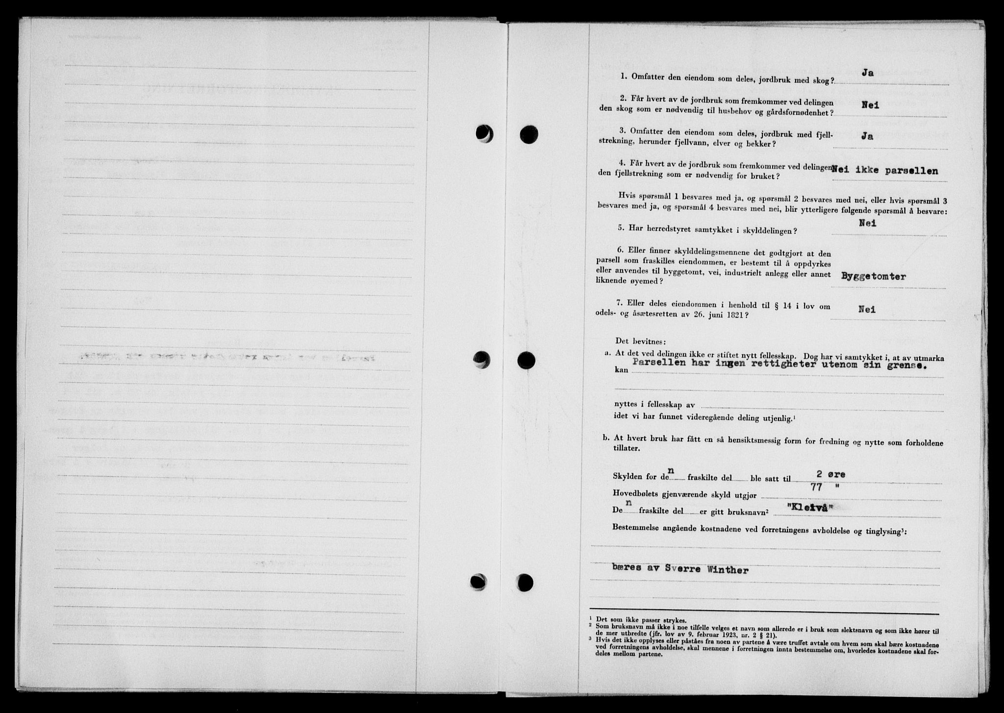 Lofoten sorenskriveri, SAT/A-0017/1/2/2C/L0023a: Mortgage book no. 23a, 1950-1950, Diary no: : 517/1950