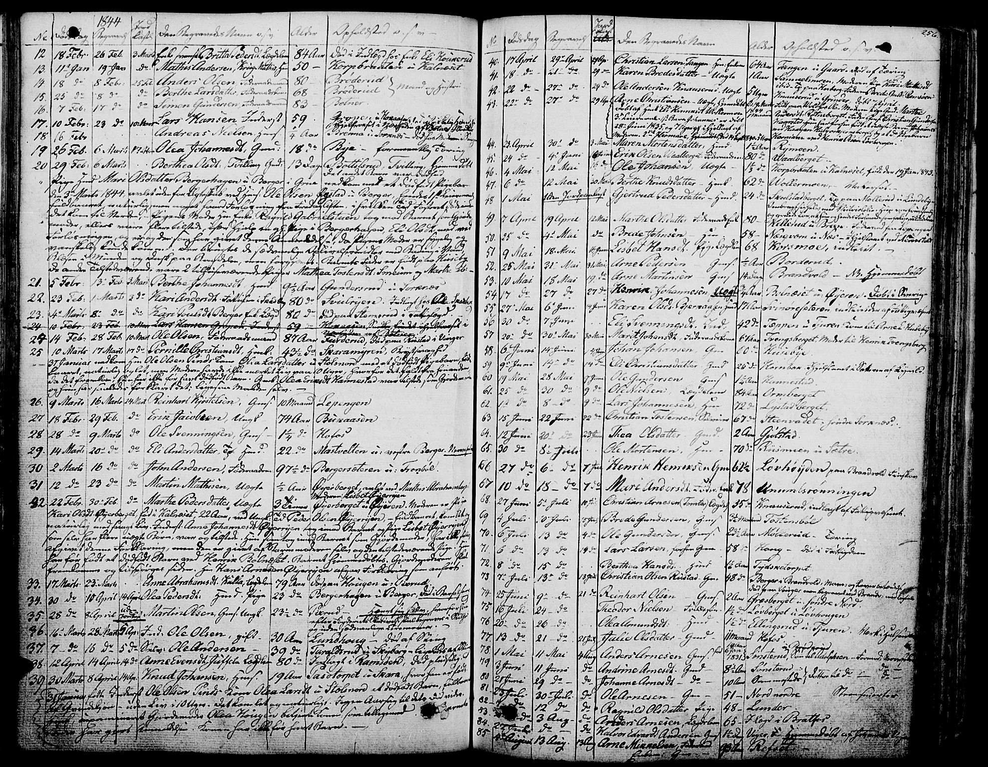 Grue prestekontor, AV/SAH-PREST-036/H/Ha/Haa/L0007: Parish register (official) no. 7, 1830-1847, p. 256