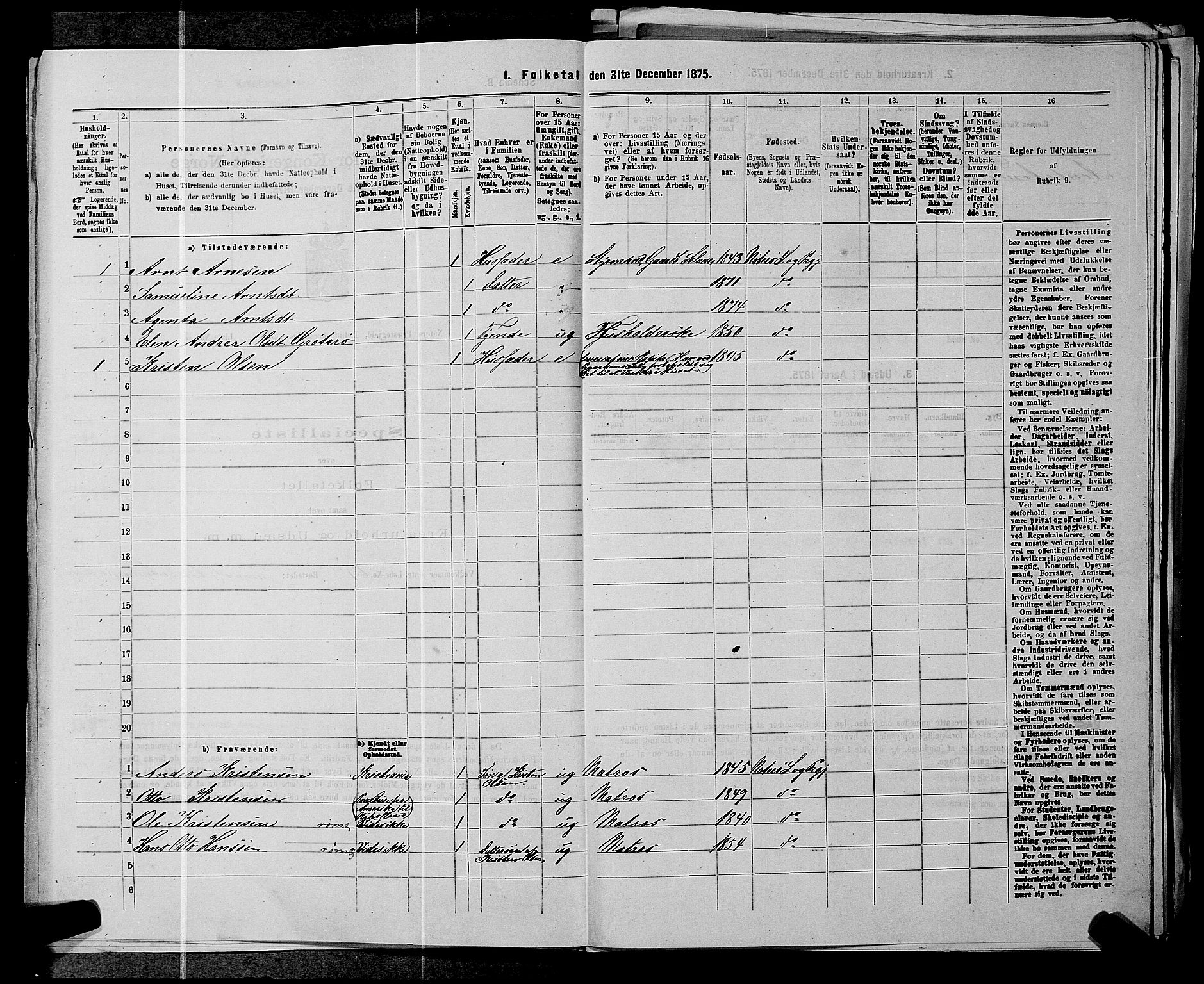 SAKO, 1875 census for 0722P Nøtterøy, 1875, p. 973