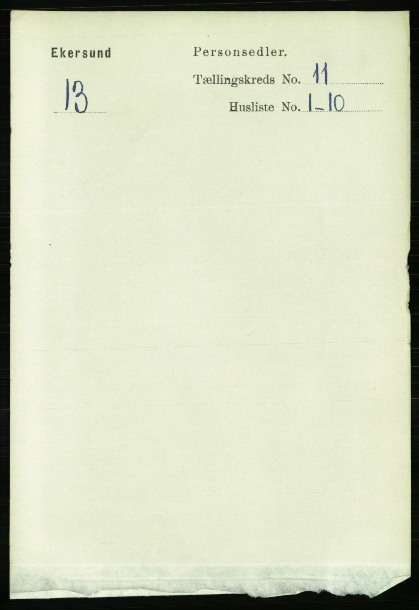 RA, 1891 census for 1101 Egersund, 1891, p. 1938