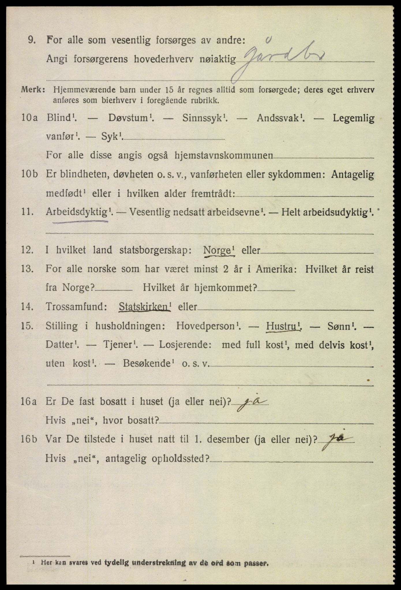 SAH, 1920 census for Romedal, 1920, p. 10356