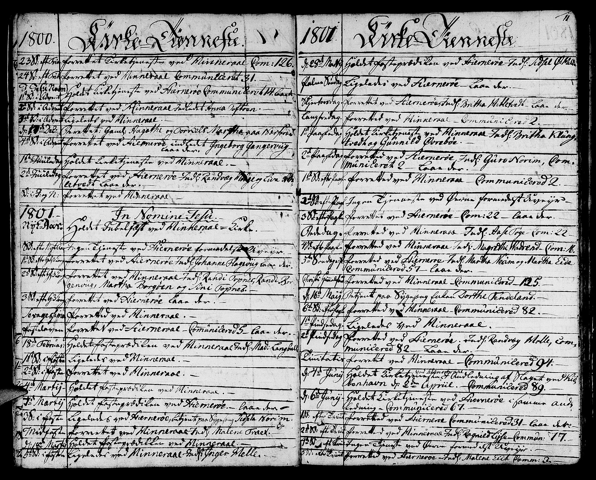 Nedstrand sokneprestkontor, SAST/A-101841/01/IV: Parish register (official) no. A 5, 1795-1816, p. 11