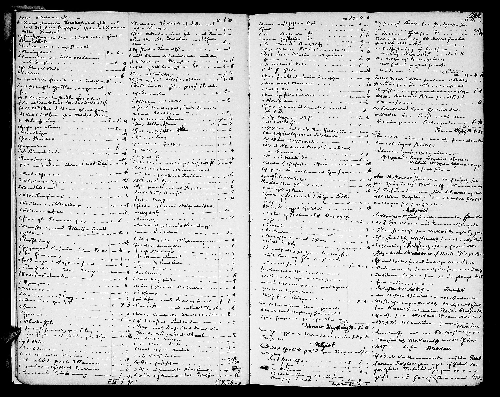 Søre Sunnmøre sorenskriveri, AV/SAT-A-4122/1/3/3A/L0013: Skifte- / Skifteutloddings- / Skifteslutningsprotokollar, 1836-1840, p. 291b-292a