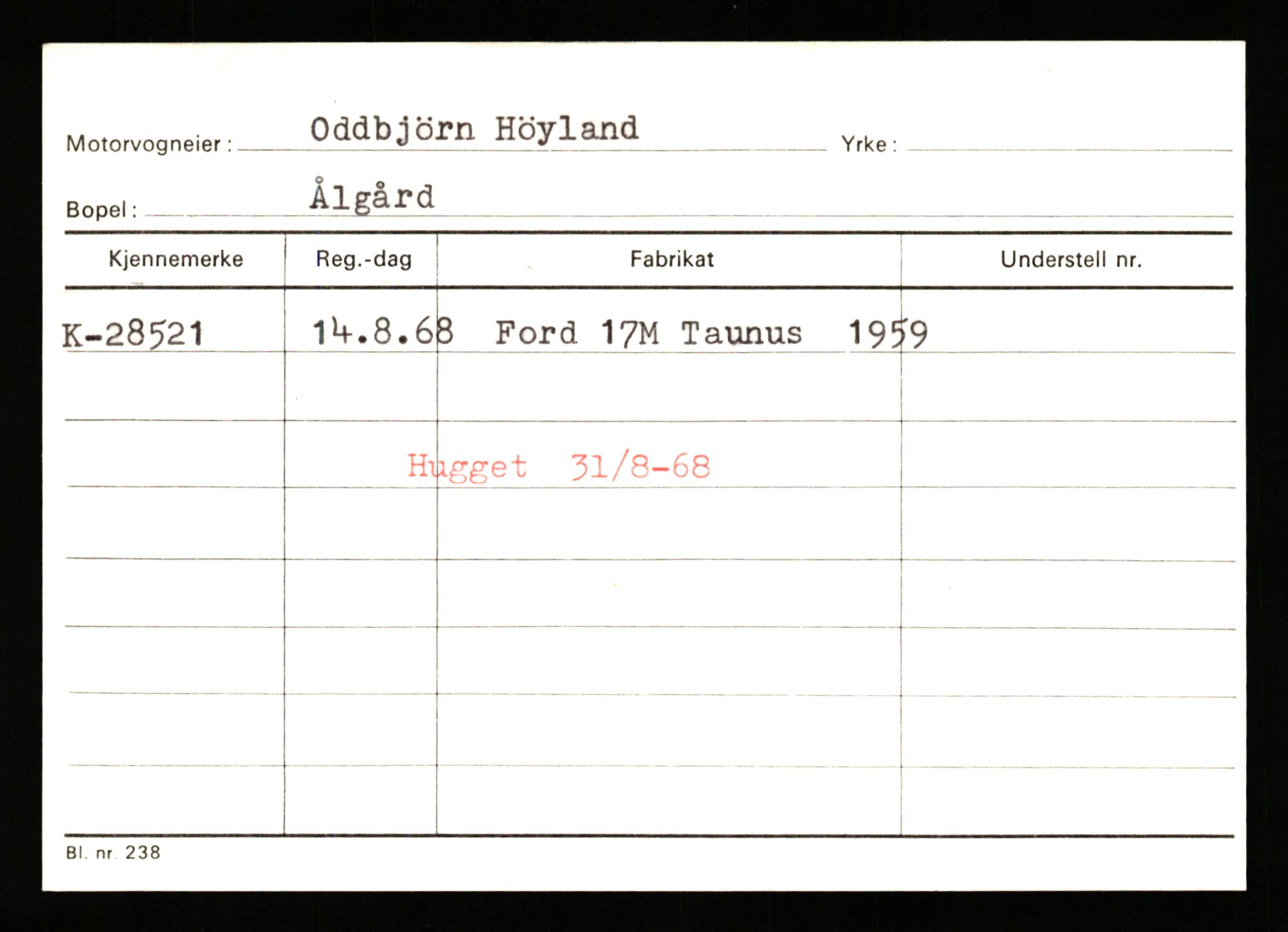 Stavanger trafikkstasjon, AV/SAST-A-101942/0/G/L0005: Registreringsnummer: 23000 - 34245, 1930-1971, p. 1771