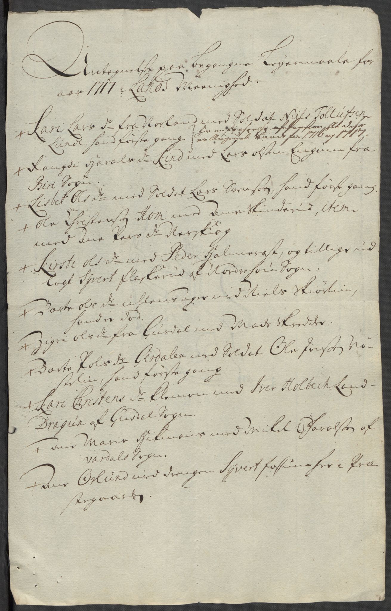 Rentekammeret inntil 1814, Reviderte regnskaper, Fogderegnskap, AV/RA-EA-4092/R18/L1318: Fogderegnskap Hadeland, Toten og Valdres, 1717, p. 86