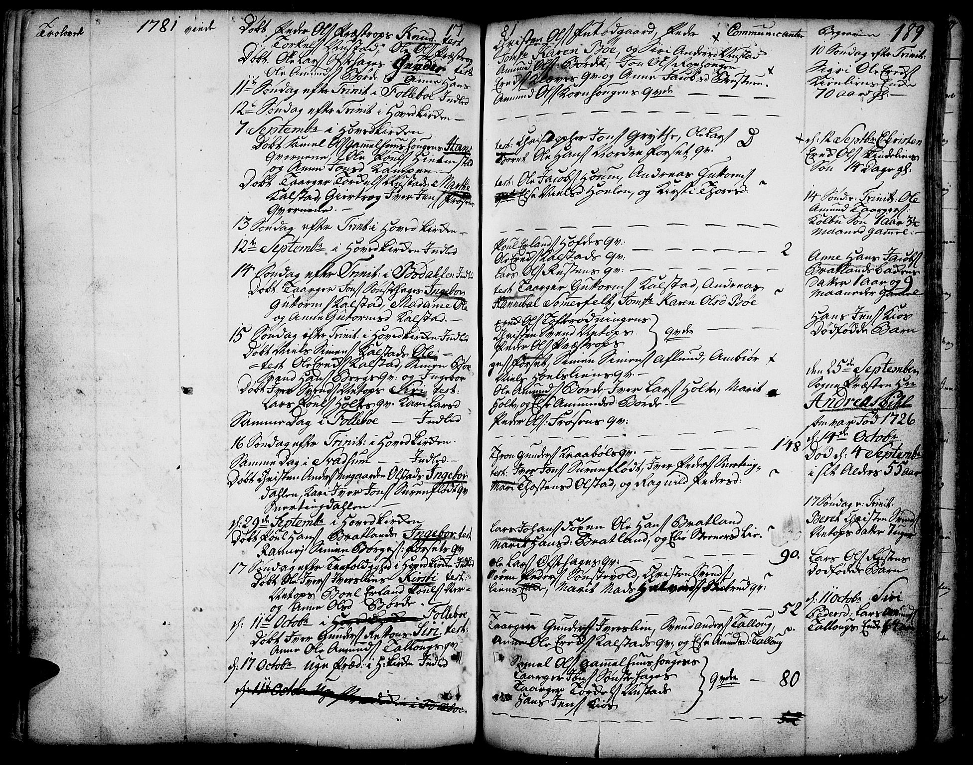 Gausdal prestekontor, AV/SAH-PREST-090/H/Ha/Haa/L0003: Parish register (official) no. 3, 1758-1809, p. 189