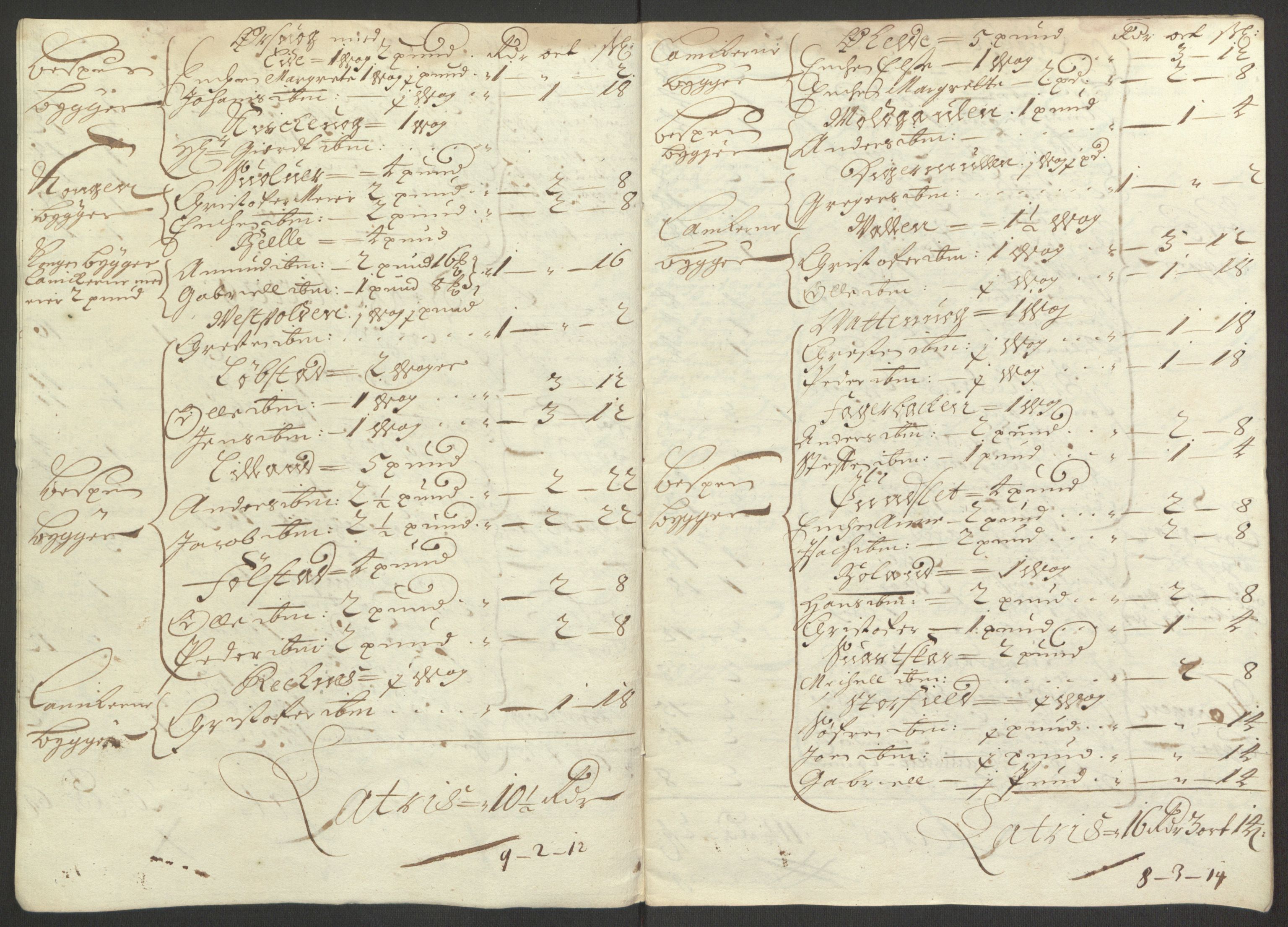 Rentekammeret inntil 1814, Reviderte regnskaper, Fogderegnskap, AV/RA-EA-4092/R67/L4675: Fogderegnskap Vesterålen, Andenes og Lofoten, 1691-1693, p. 45