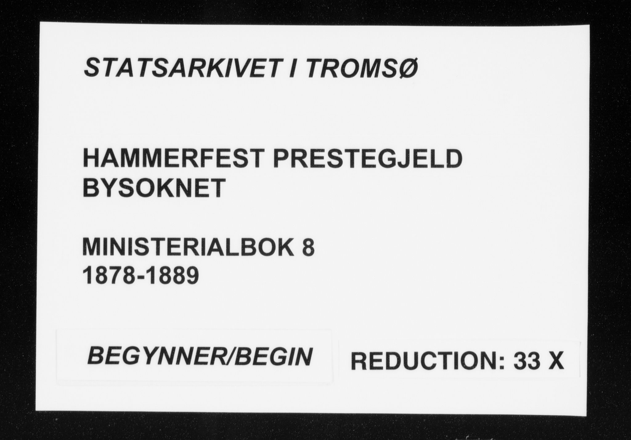 Hammerfest sokneprestkontor, SATØ/S-1347/H/Ha/L0008.kirke: Parish register (official) no. 8, 1878-1889