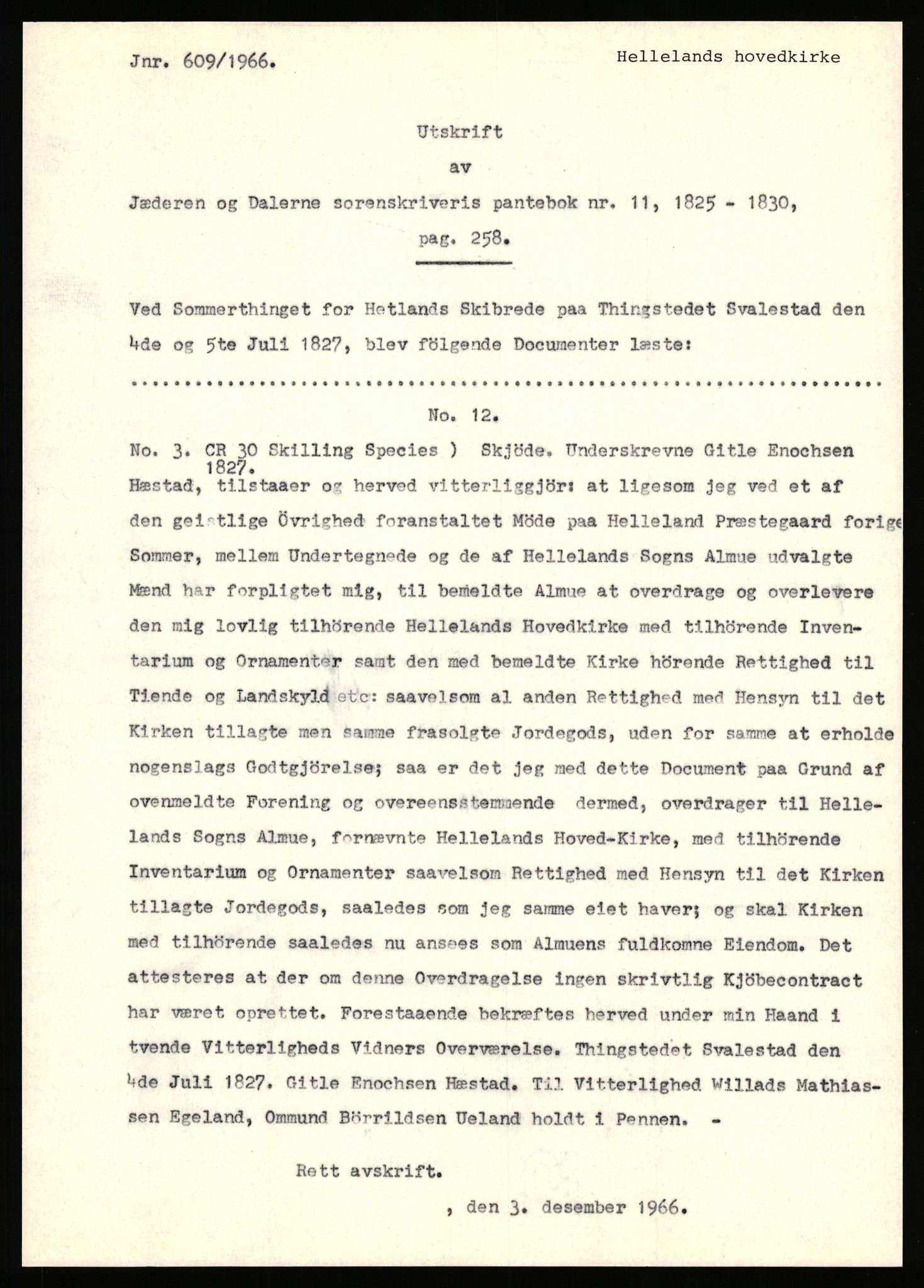 Statsarkivet i Stavanger, SAST/A-101971/03/Y/Yj/L0035: Avskrifter sortert etter gårdsnavn: Helleland - Hersdal, 1750-1930, p. 8