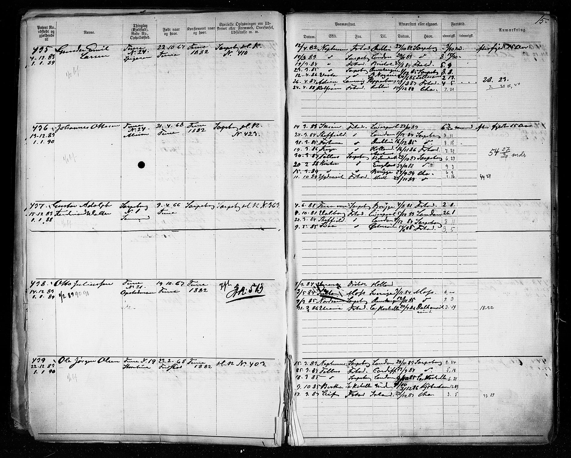 Sarpsborg mønstringskontor, AV/SAO-A-10569c/F/Fc/Fca/L0005: Annotasjonsrulle, 1881-1913, p. 18