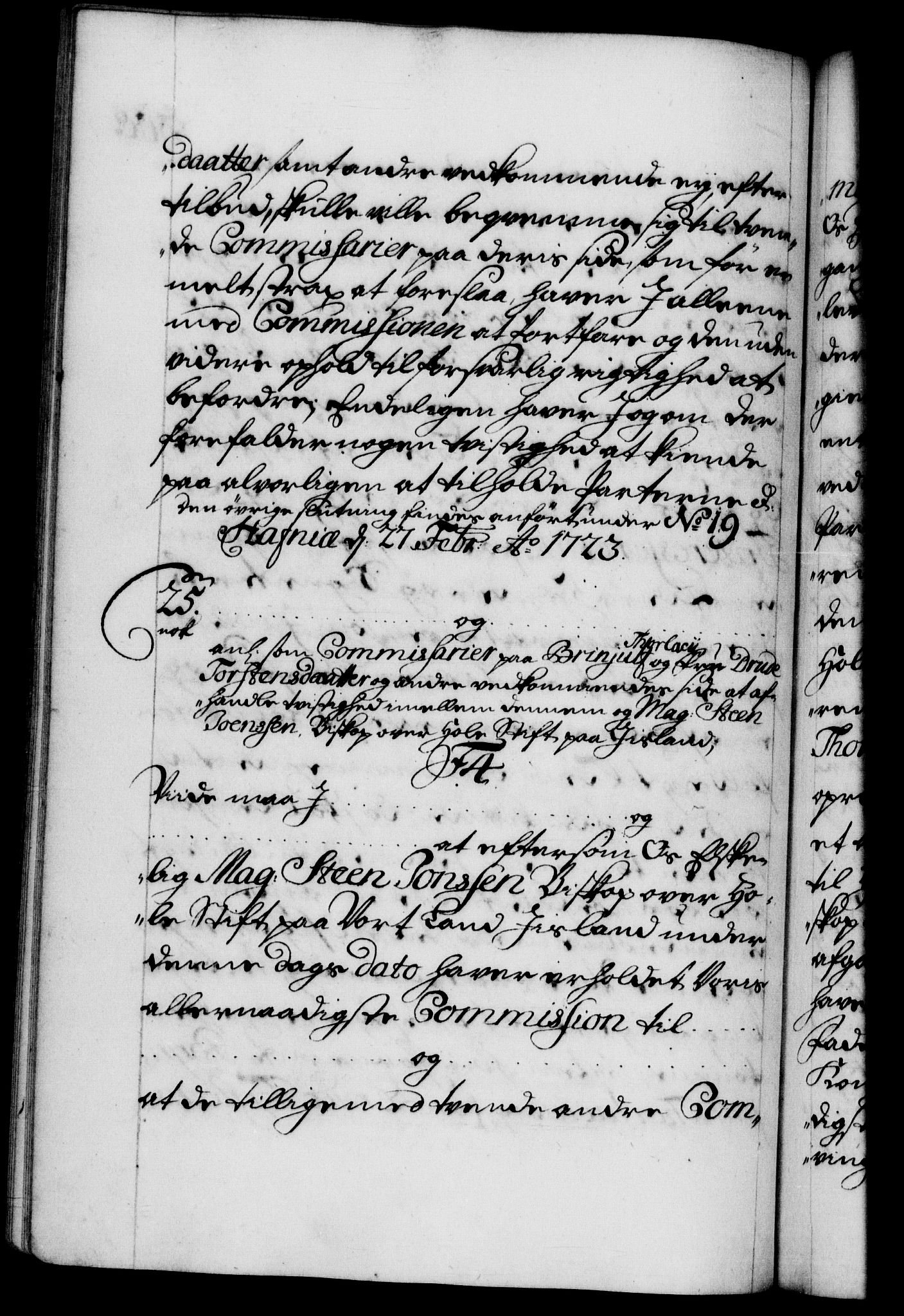 Danske Kanselli 1572-1799, RA/EA-3023/F/Fc/Fca/Fcab/L0022: Norske tegnelser, 1722-1724, p. 308b