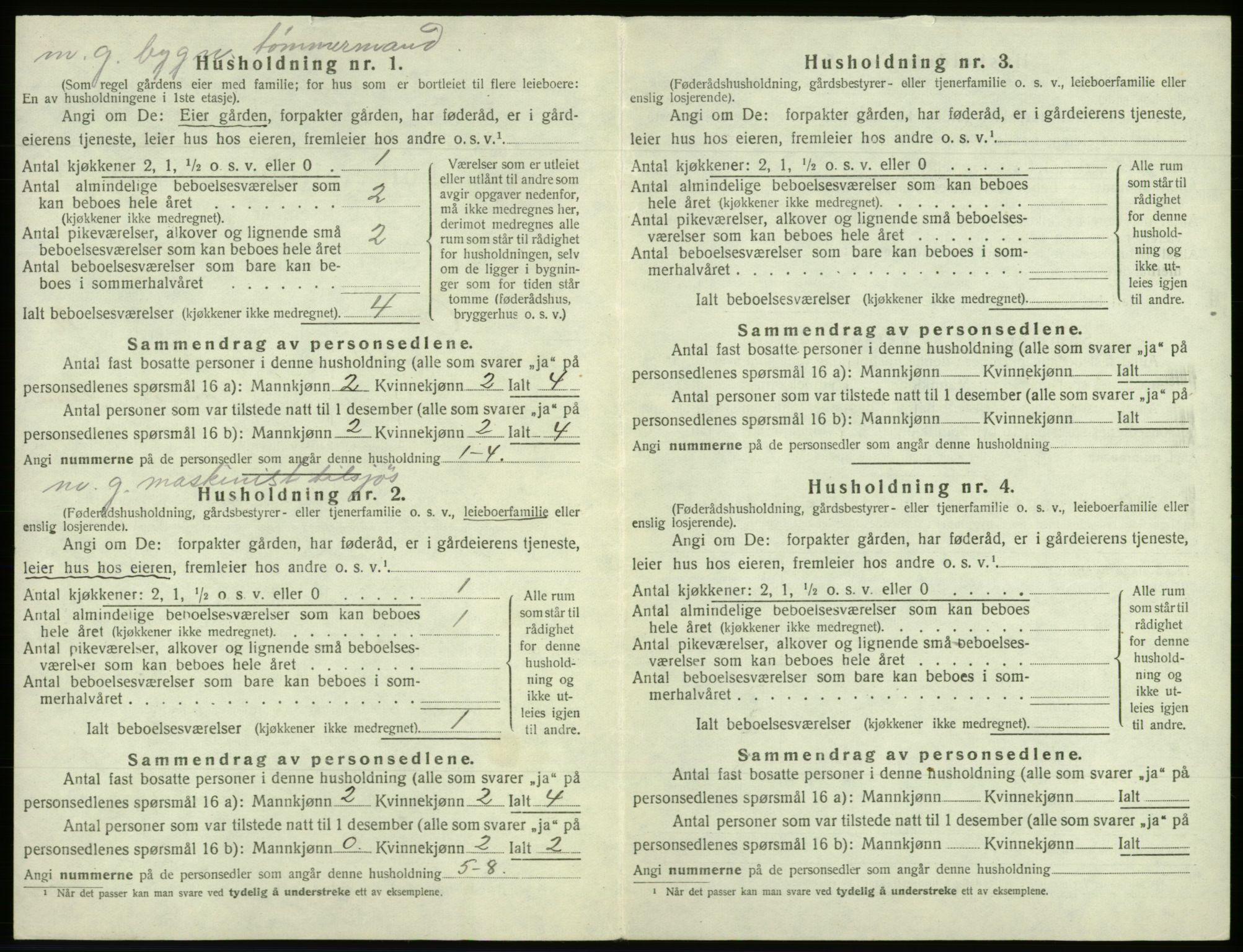 SAB, 1920 census for Os, 1920, p. 1078