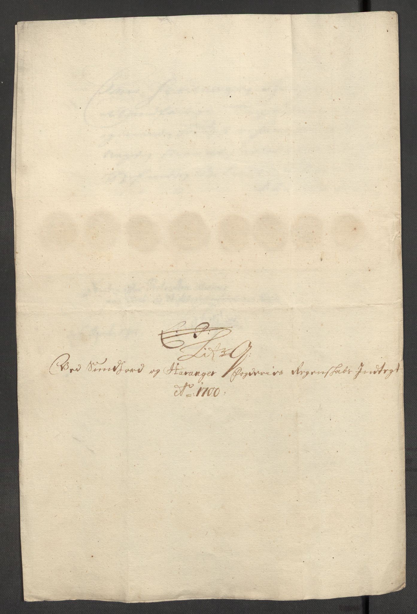 Rentekammeret inntil 1814, Reviderte regnskaper, Fogderegnskap, RA/EA-4092/R48/L2979: Fogderegnskap Sunnhordland og Hardanger, 1700-1701, p. 214